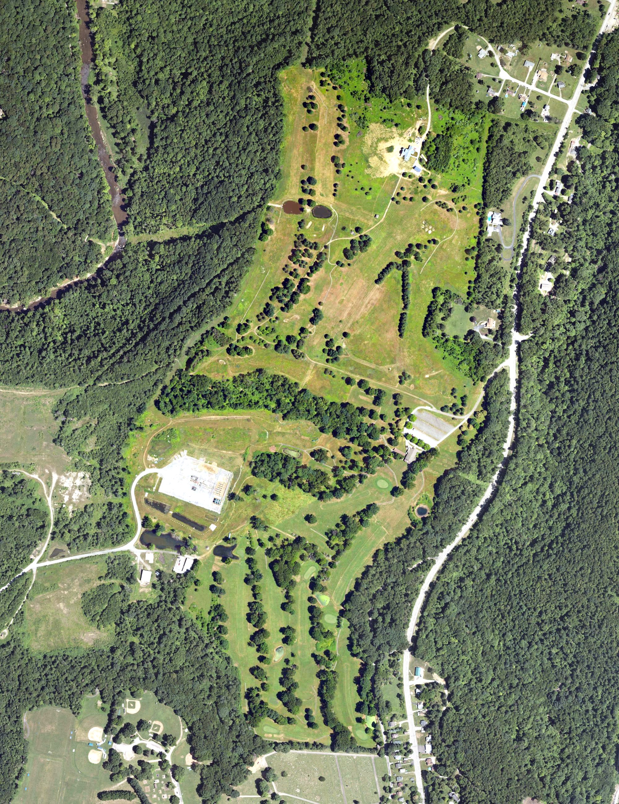 Aerial view of Laube Golf Course, PA