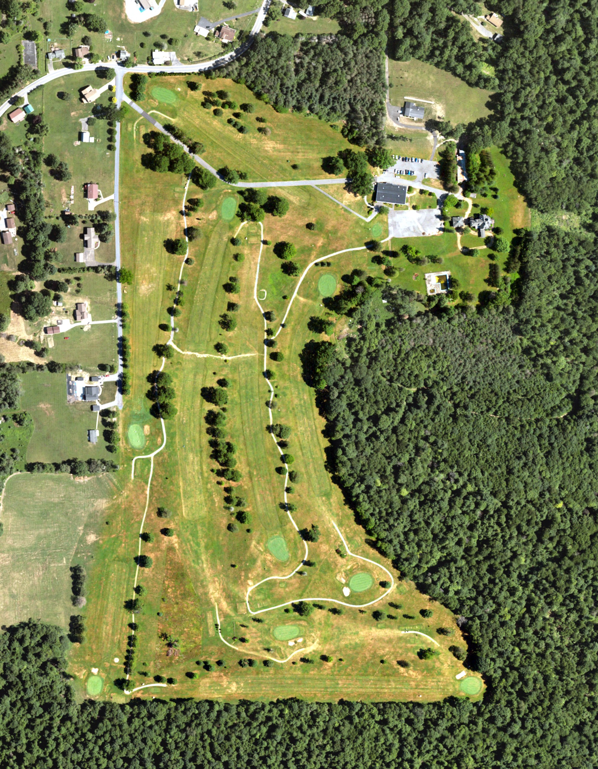 Aerial view of Laurel Mill Golf Course, PA