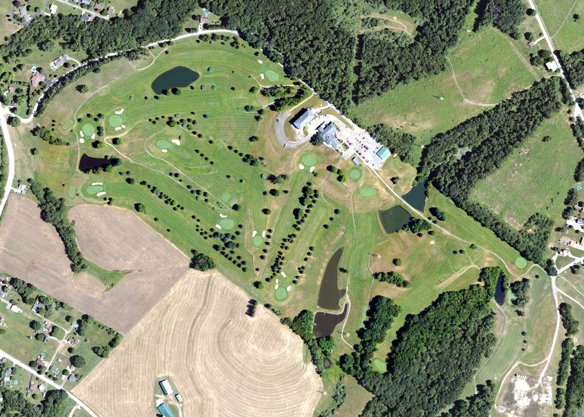 Aerial view of Lenape Heights Golf Resort, PA