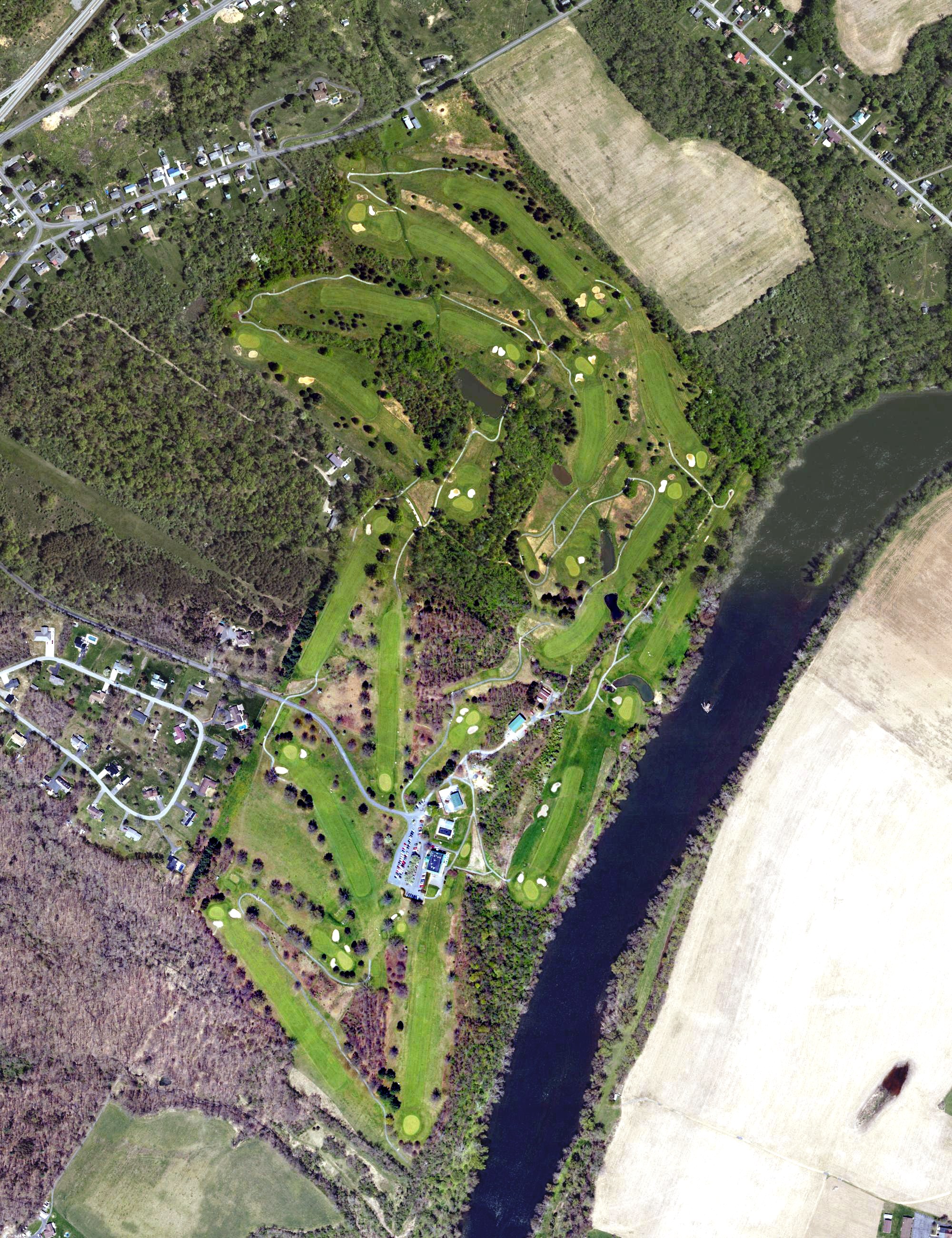 Aerial view of Lewistown Country Club, PA