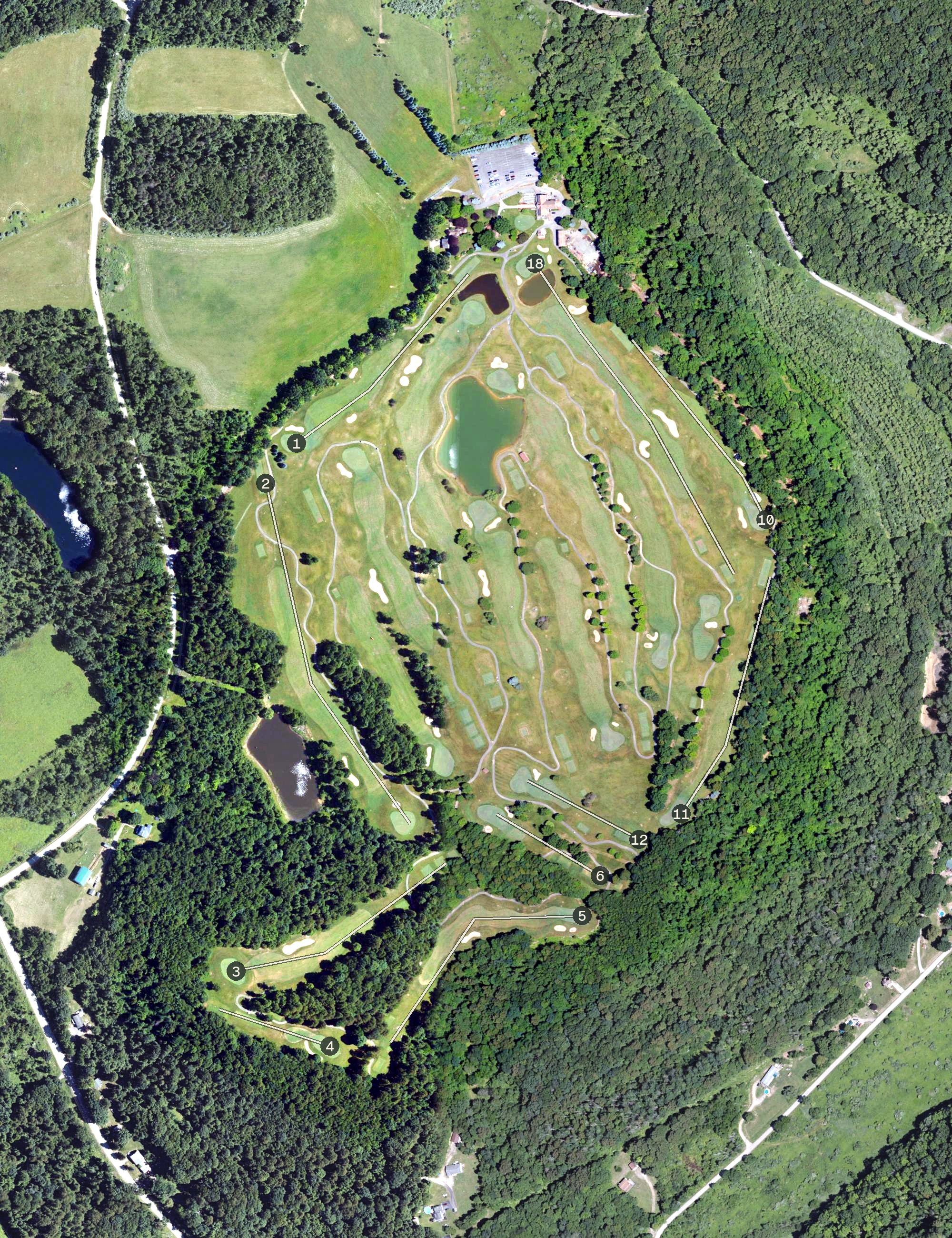 Aerial view of Links at Spring Church, PA