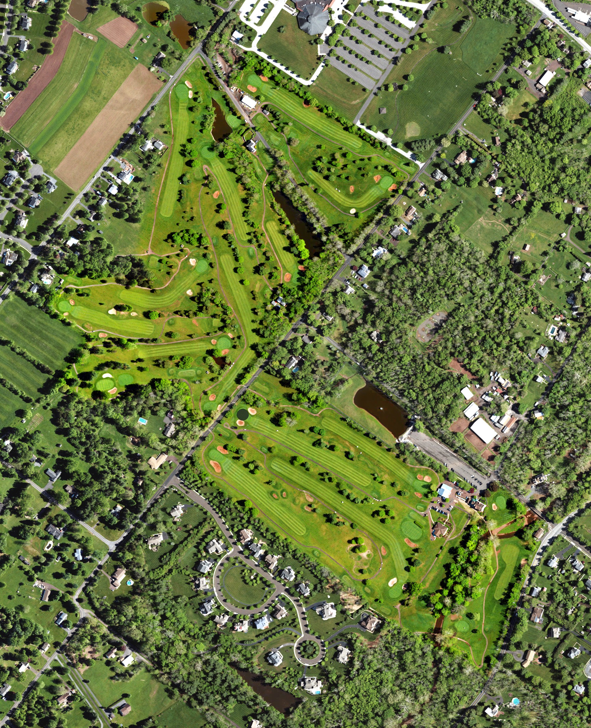 Aerial view of Mainland Golf Course, PA