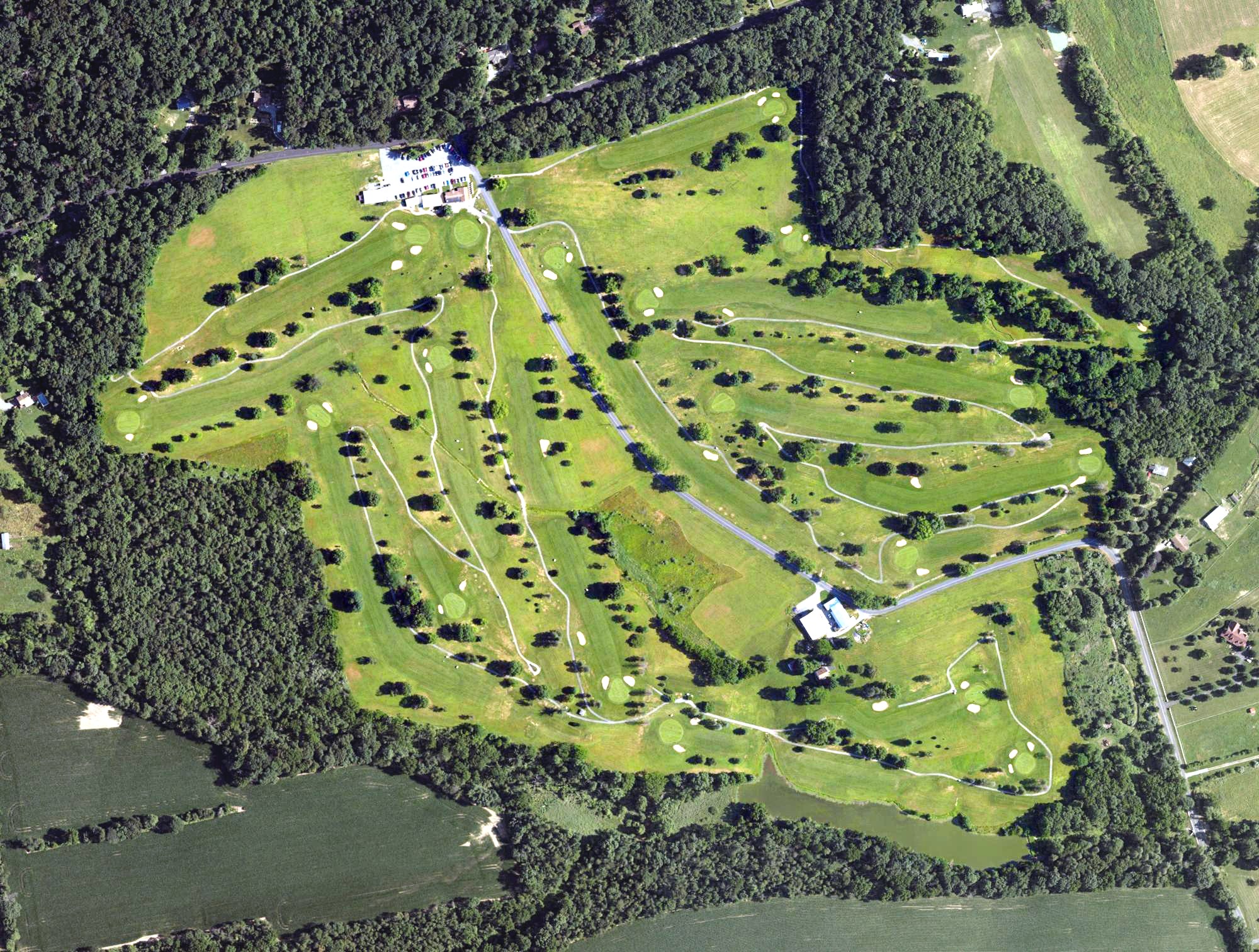 Aerial view of Manada Golf Club, PA