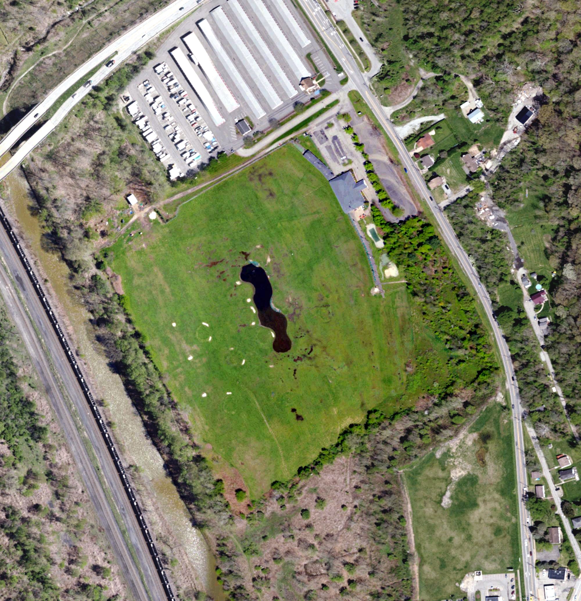 Aerial view of Mcdain Golf Center, PA