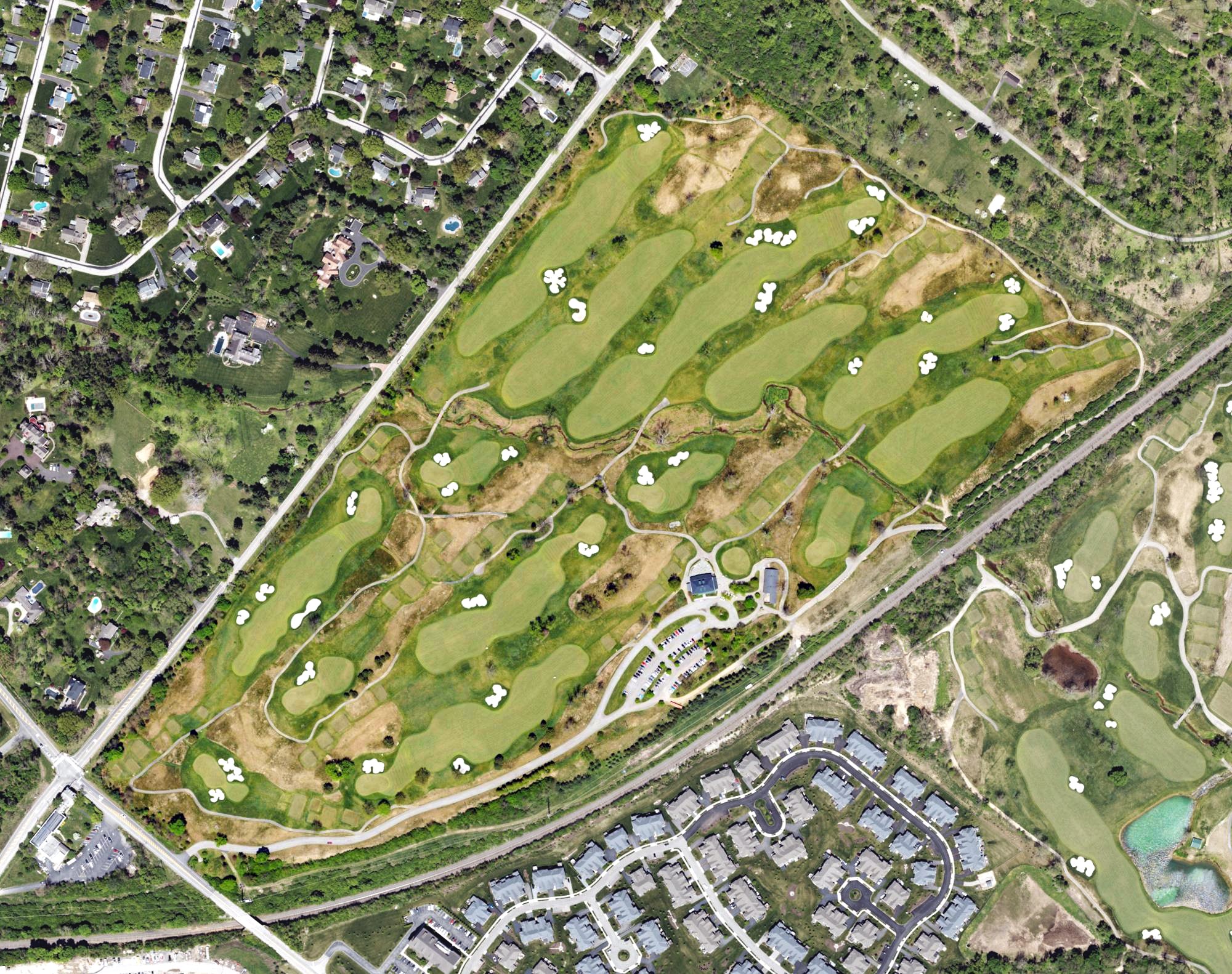 Aerial view of Militia Hill, PA