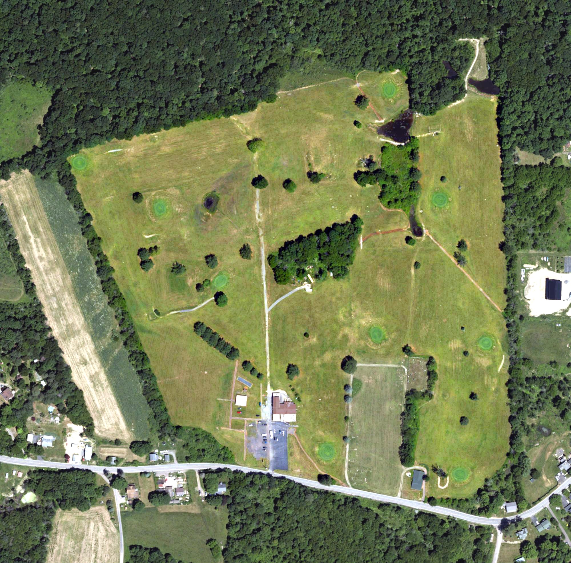 Aerial view of Morgan Hills Golf Course, PA