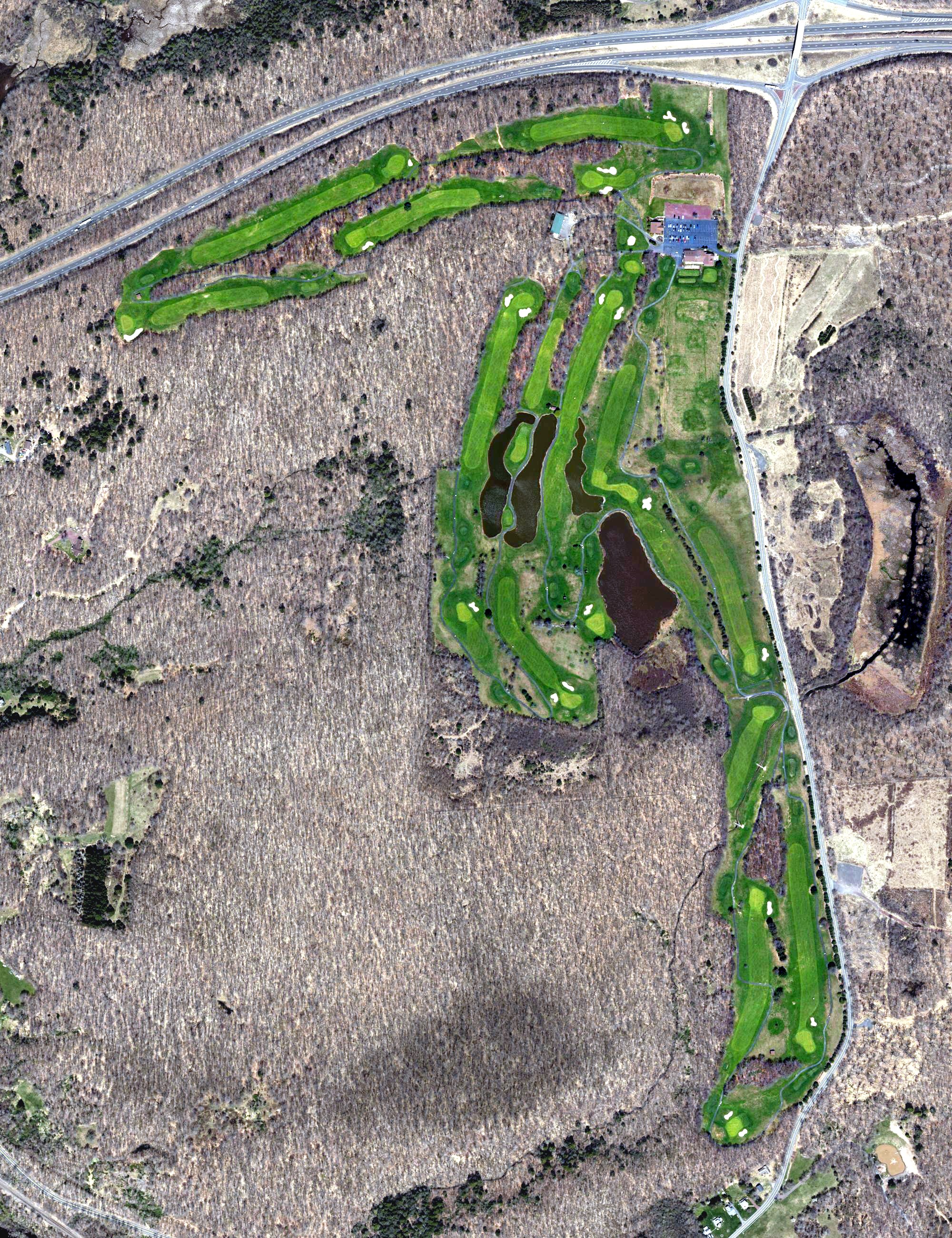 Aerial view of Mountain Laurel Golf Club, PA