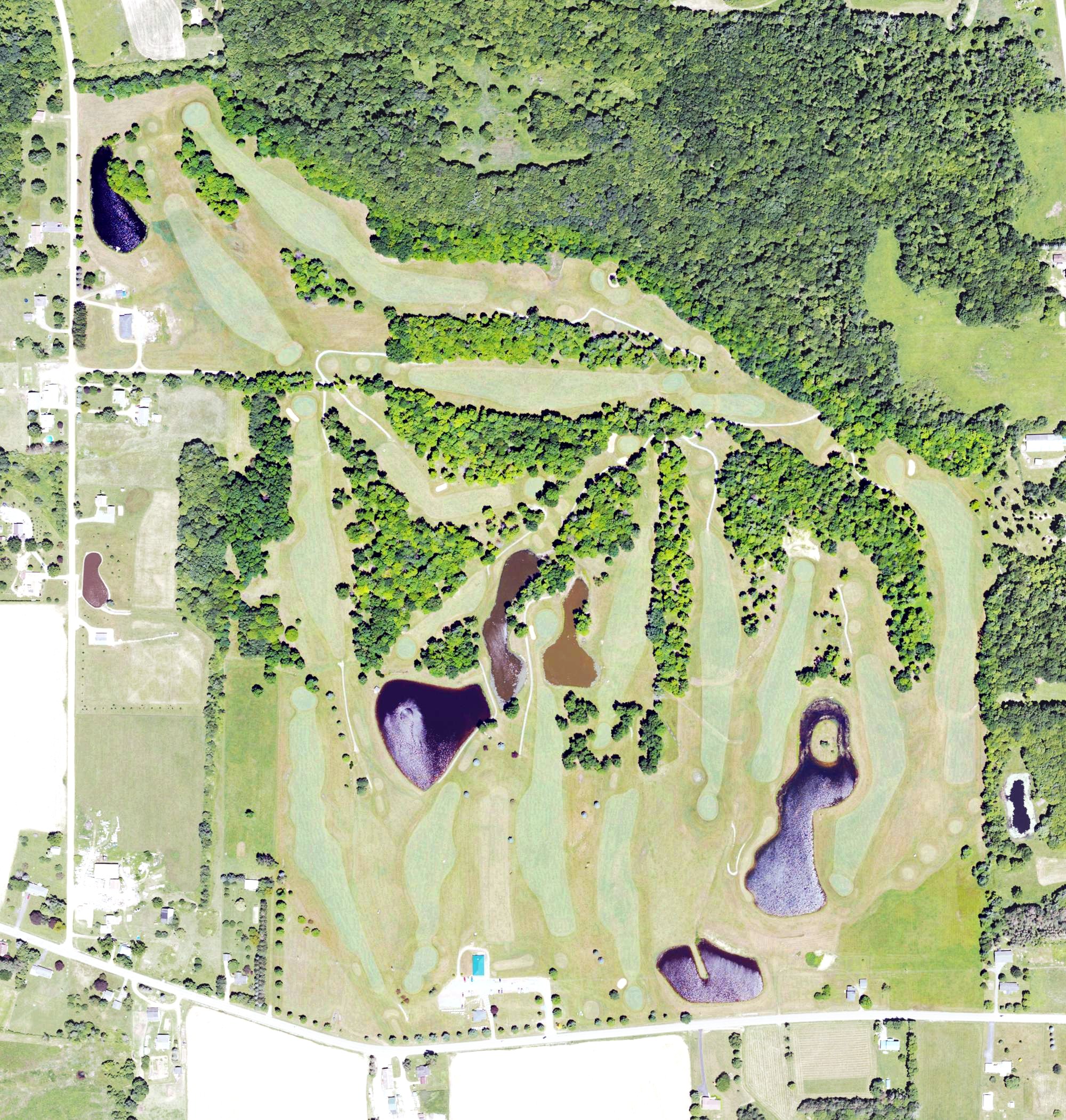 Aerial view of Mt Hope Golf Course, PA