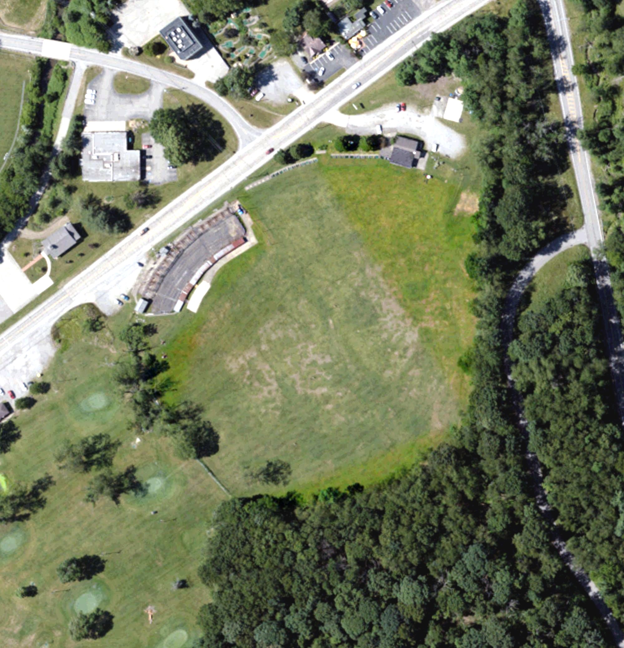 Aerial view of North Park Driving Range, PA