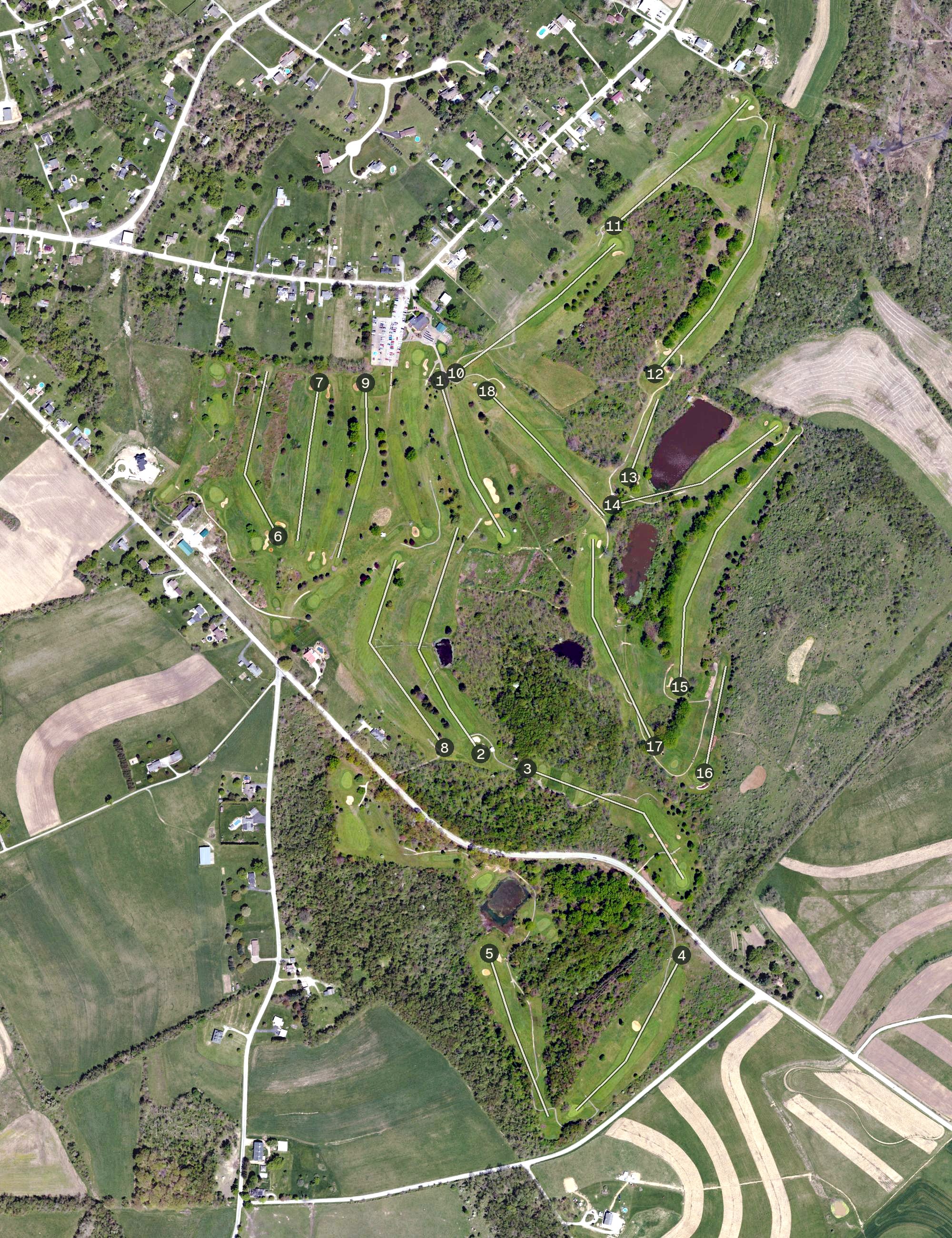 Aerial view of Norvelt Golf Club, PA