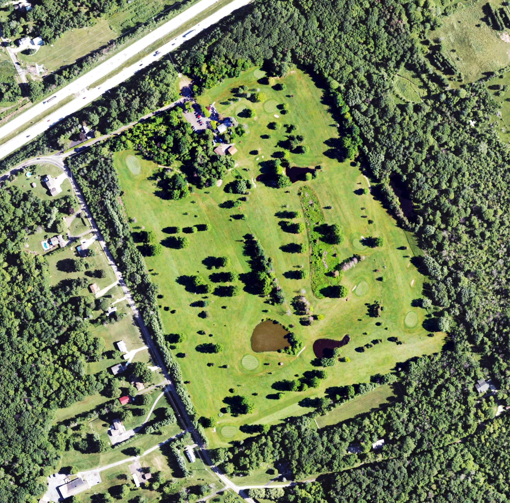Aerial view of Orchard Ponds Golf Club, PA