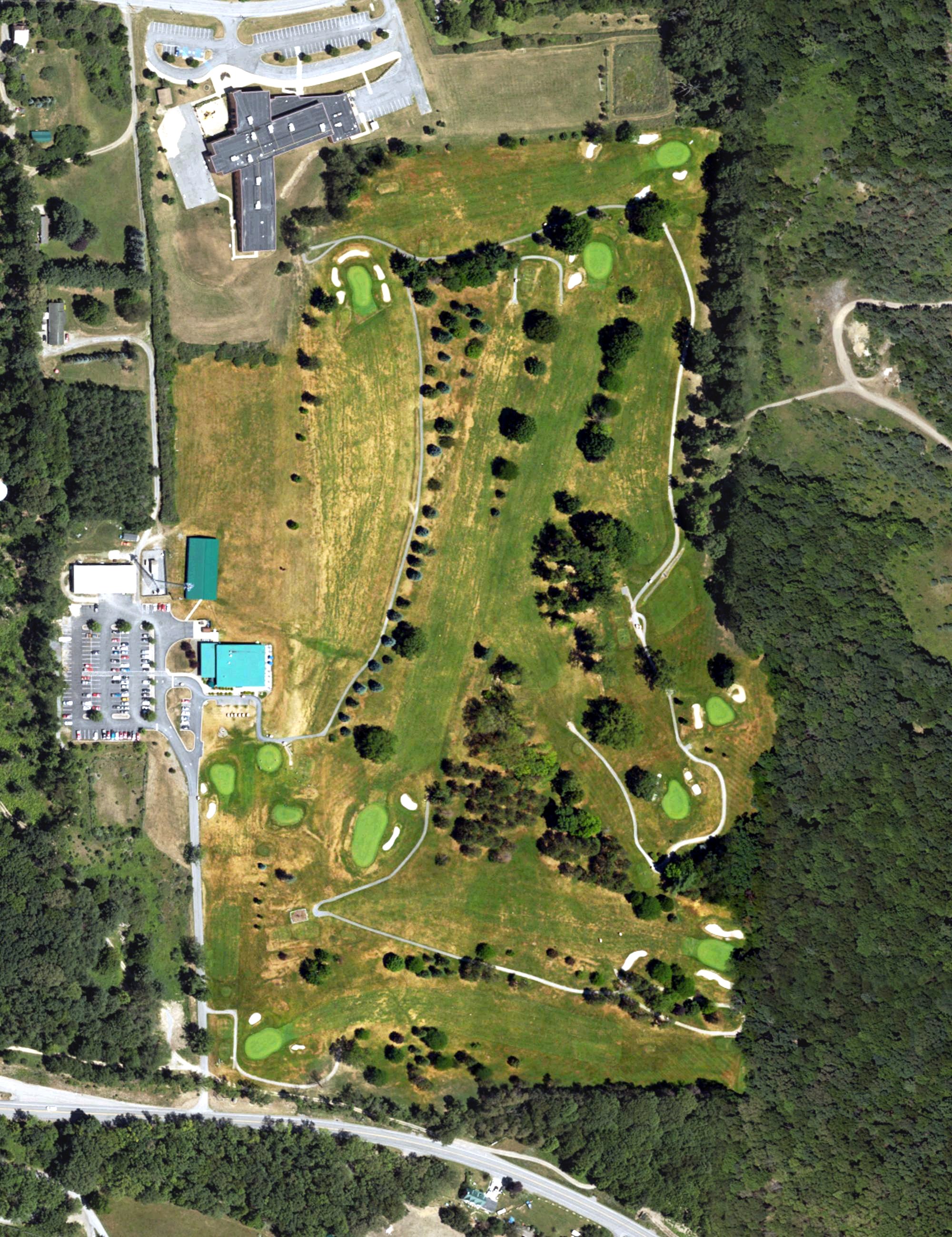 Aerial view of Philipsburg Elks Lodge and Country Club, PA