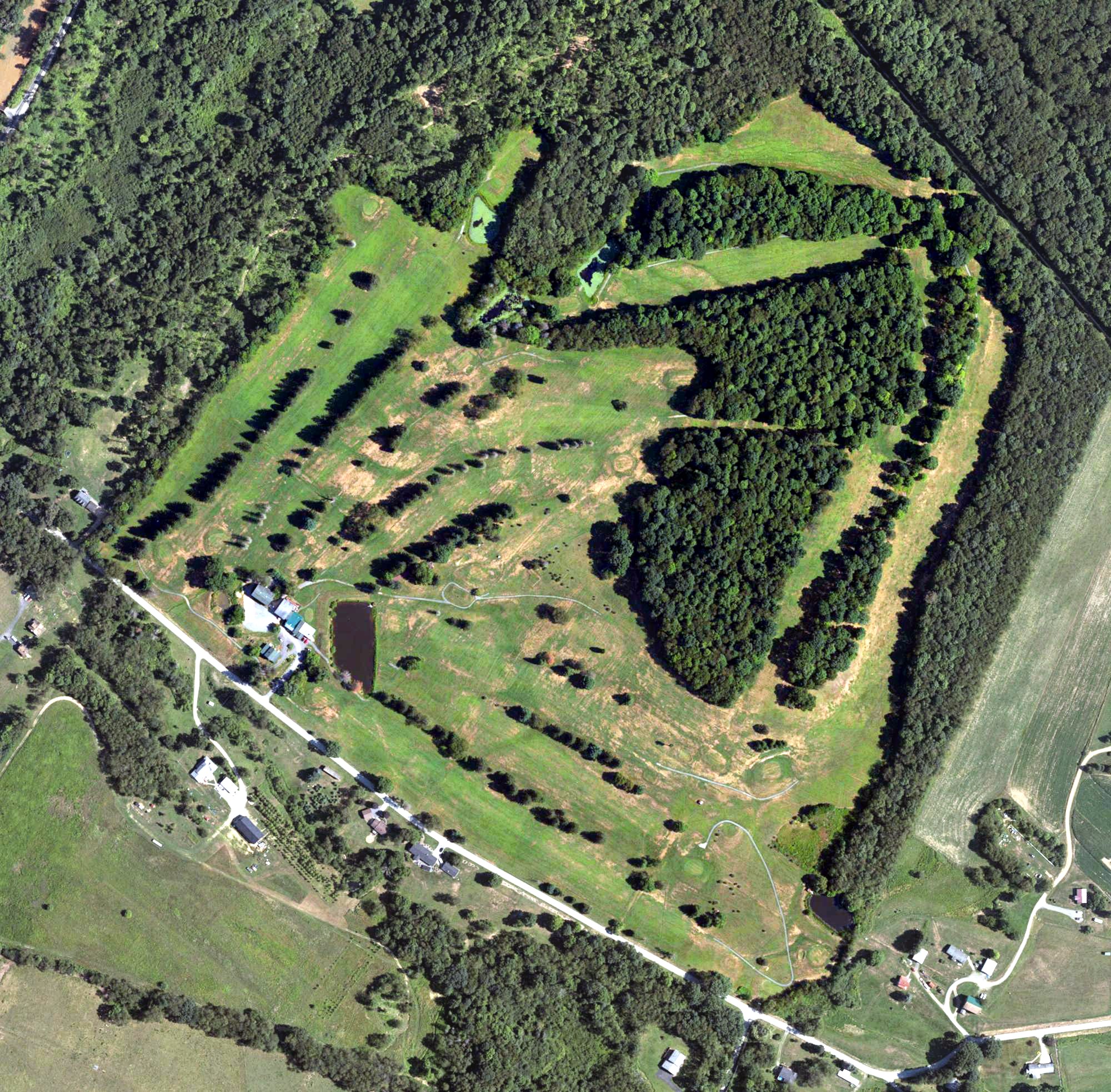Aerial view of Pleasant Valley Golf Course, PA