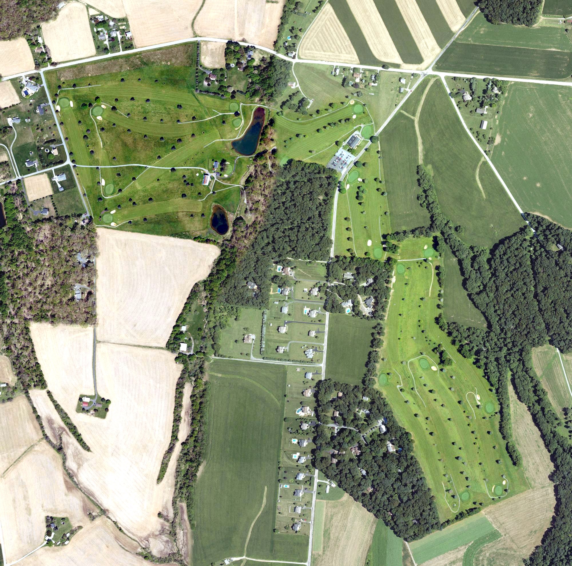 Aerial view of Pleasant Valley Golf Course, PA