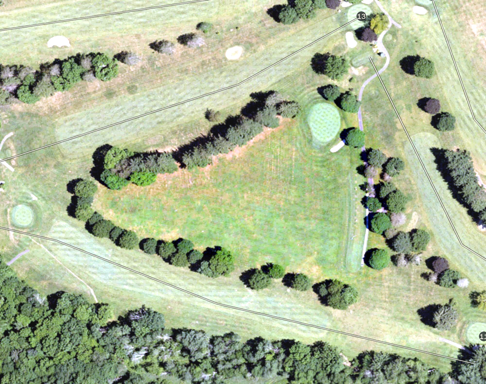 Aerial view of Practice Range, PA