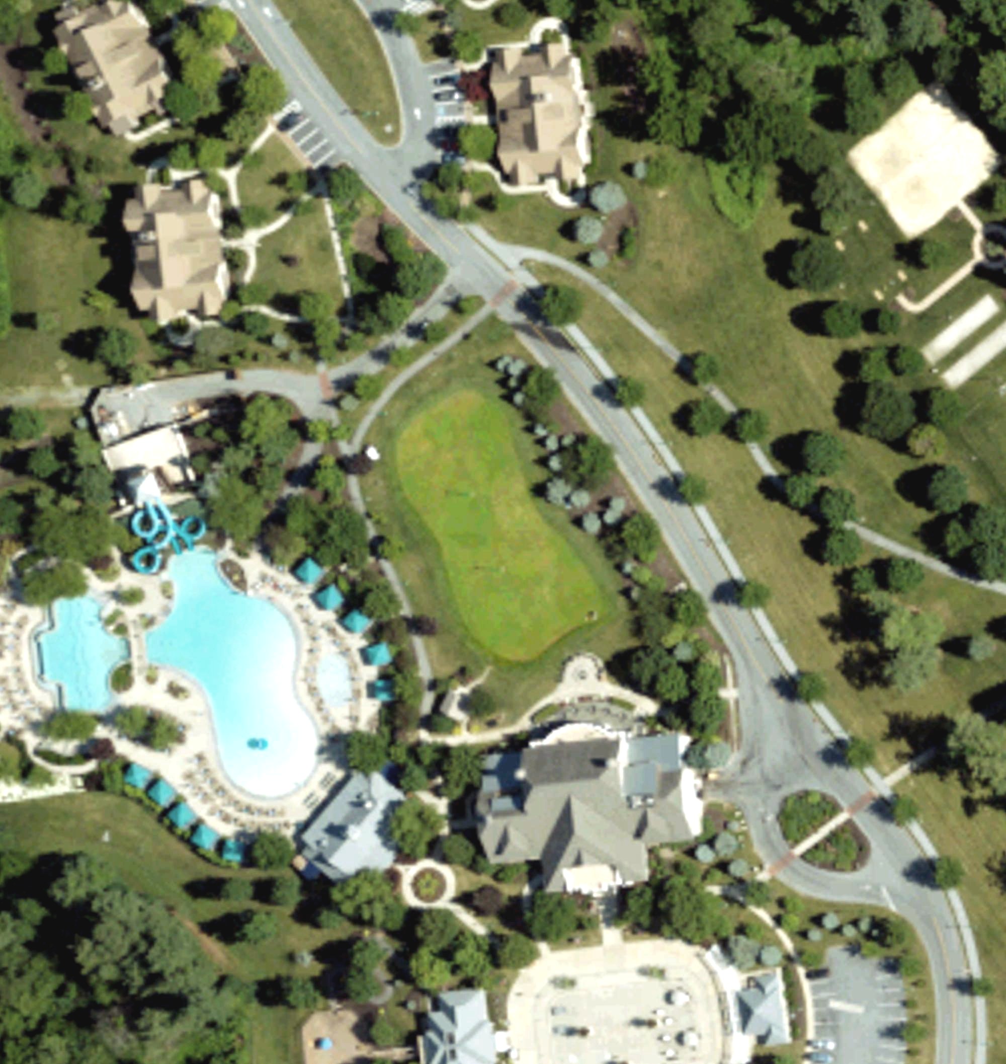Aerial view of Putting Course, PA