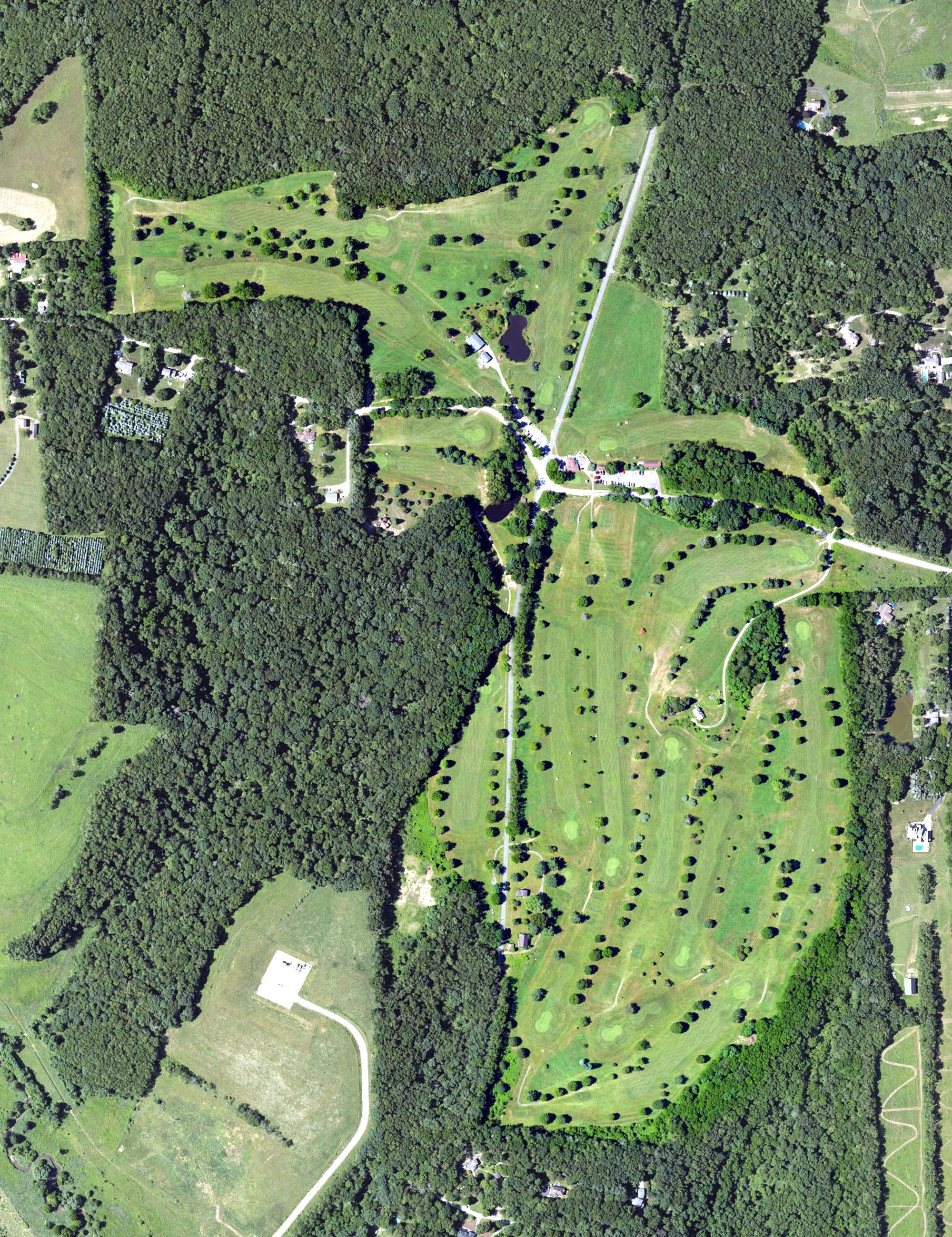 Aerial view of Ritzwood Golf Course, PA
