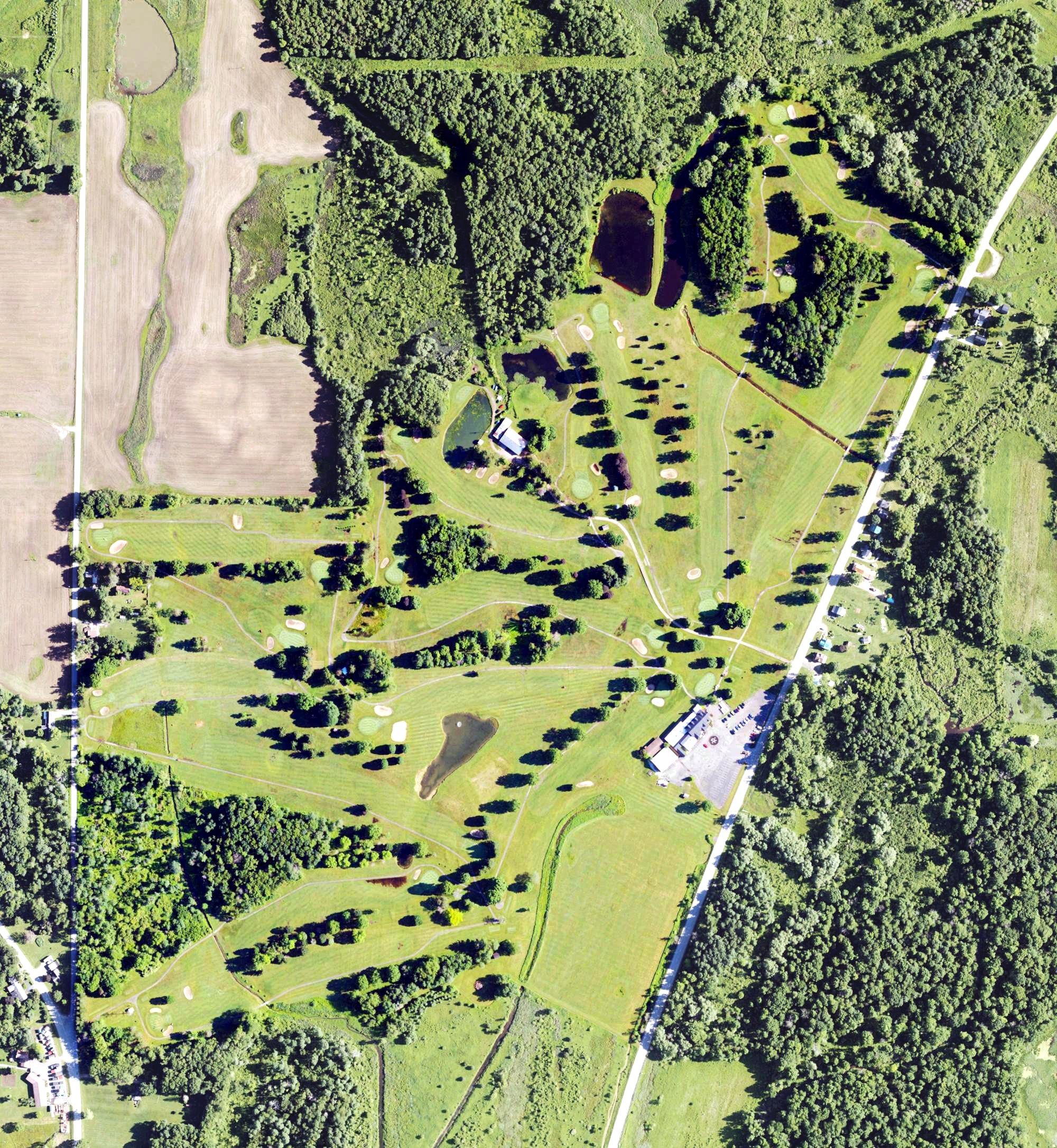 Aerial view of Riverside Golf Course, PA
