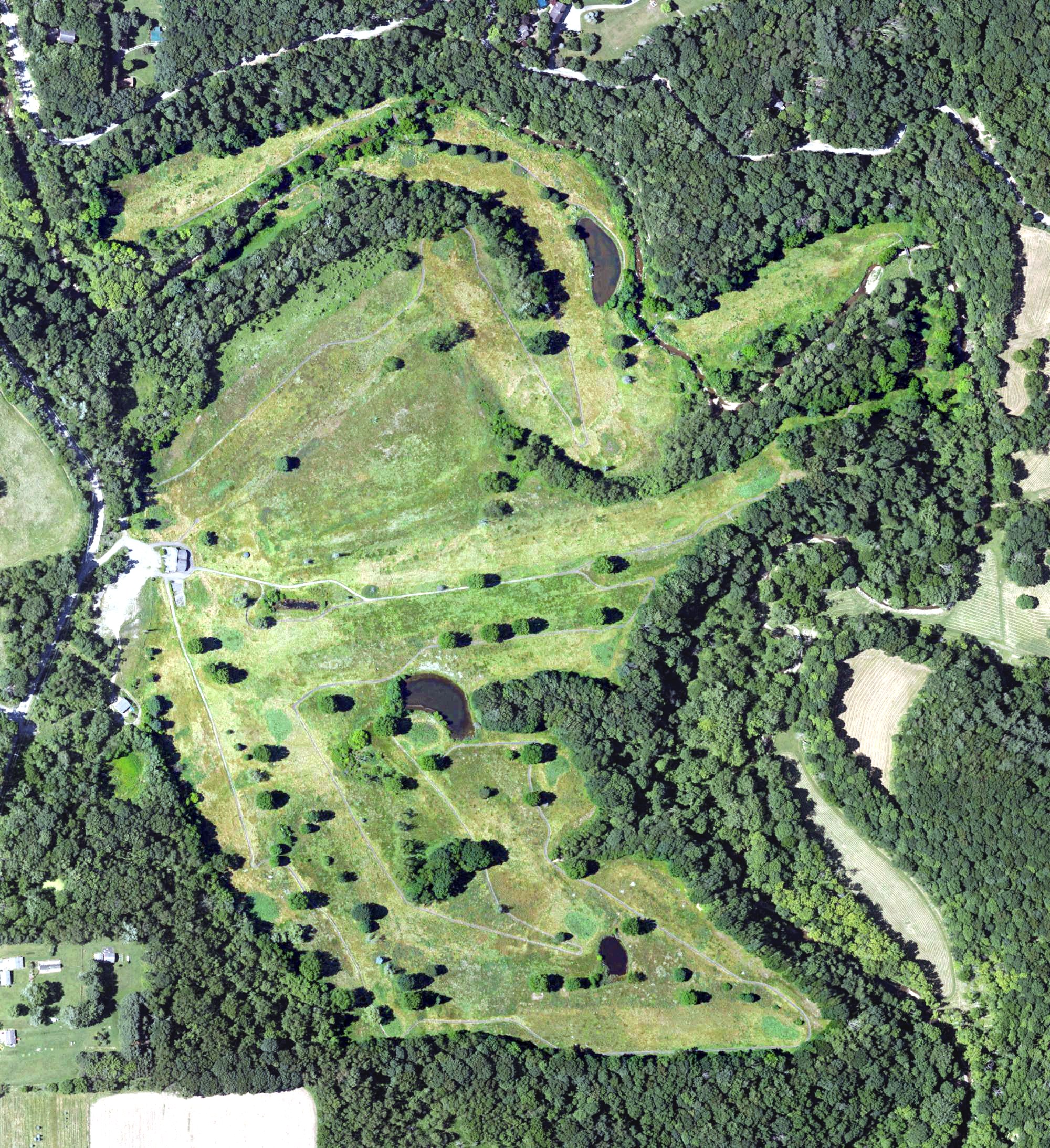 Aerial view of Rose Ridge Golf Course, PA