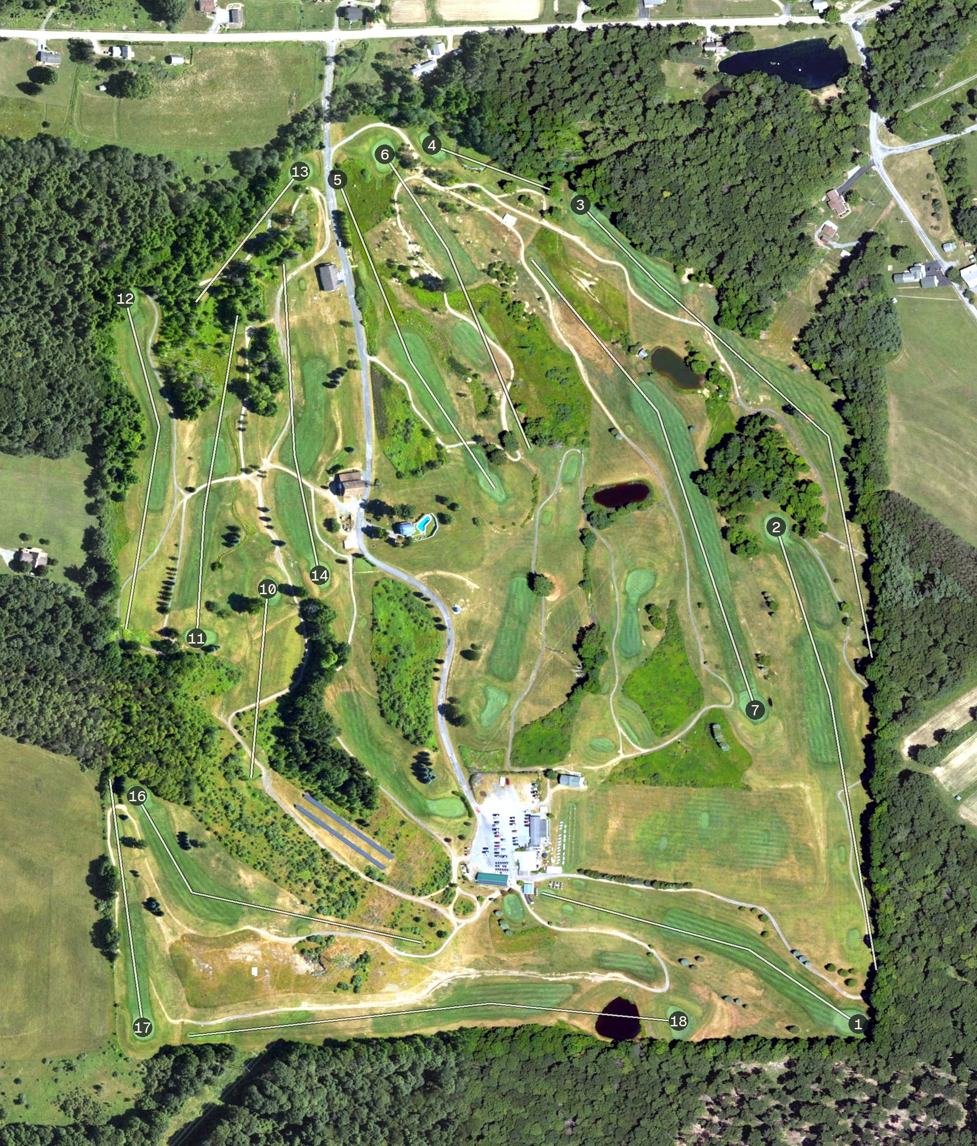 Aerial view of Scottish Heights, PA
