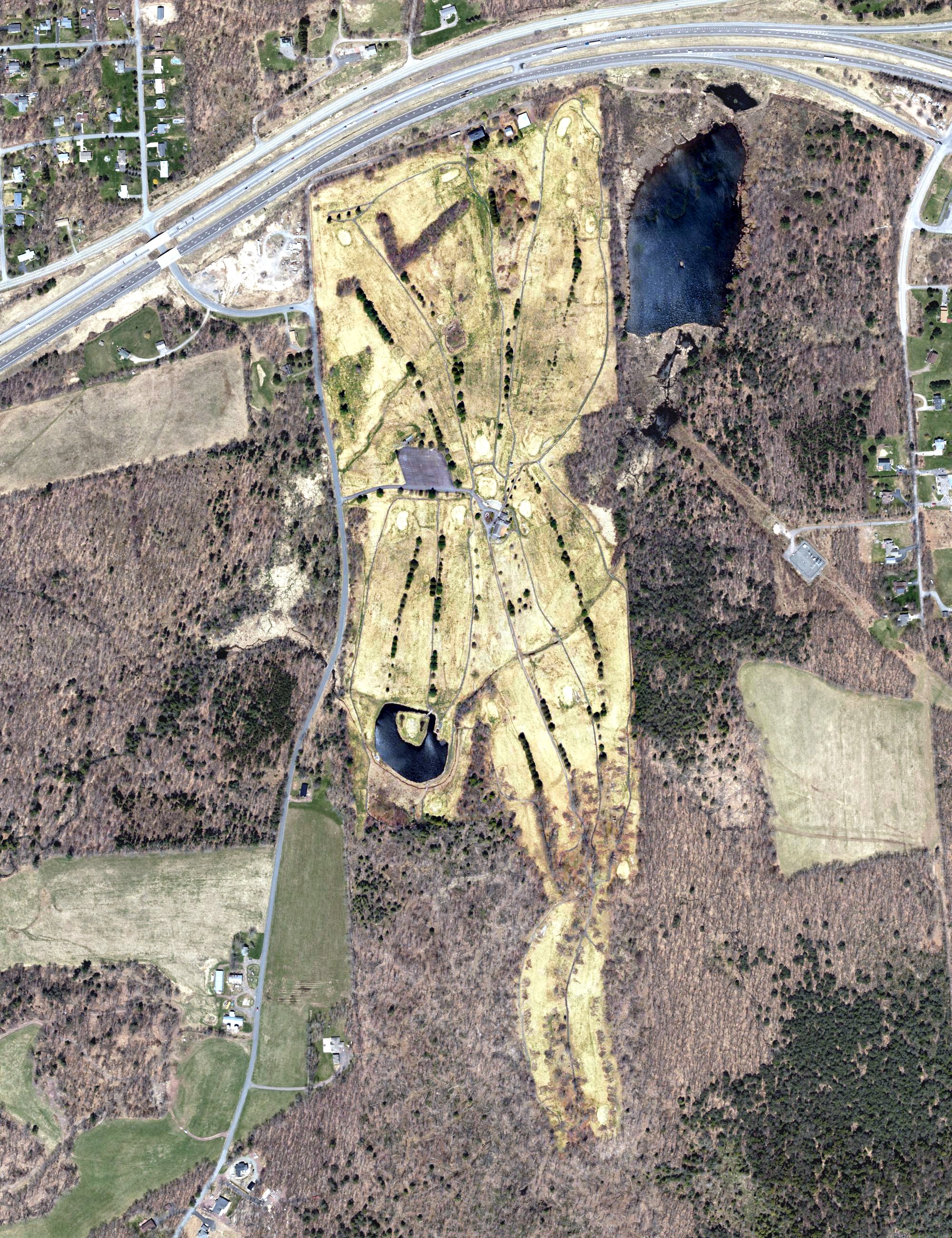 Aerial view of Scranton Municipal Golf Course, PA