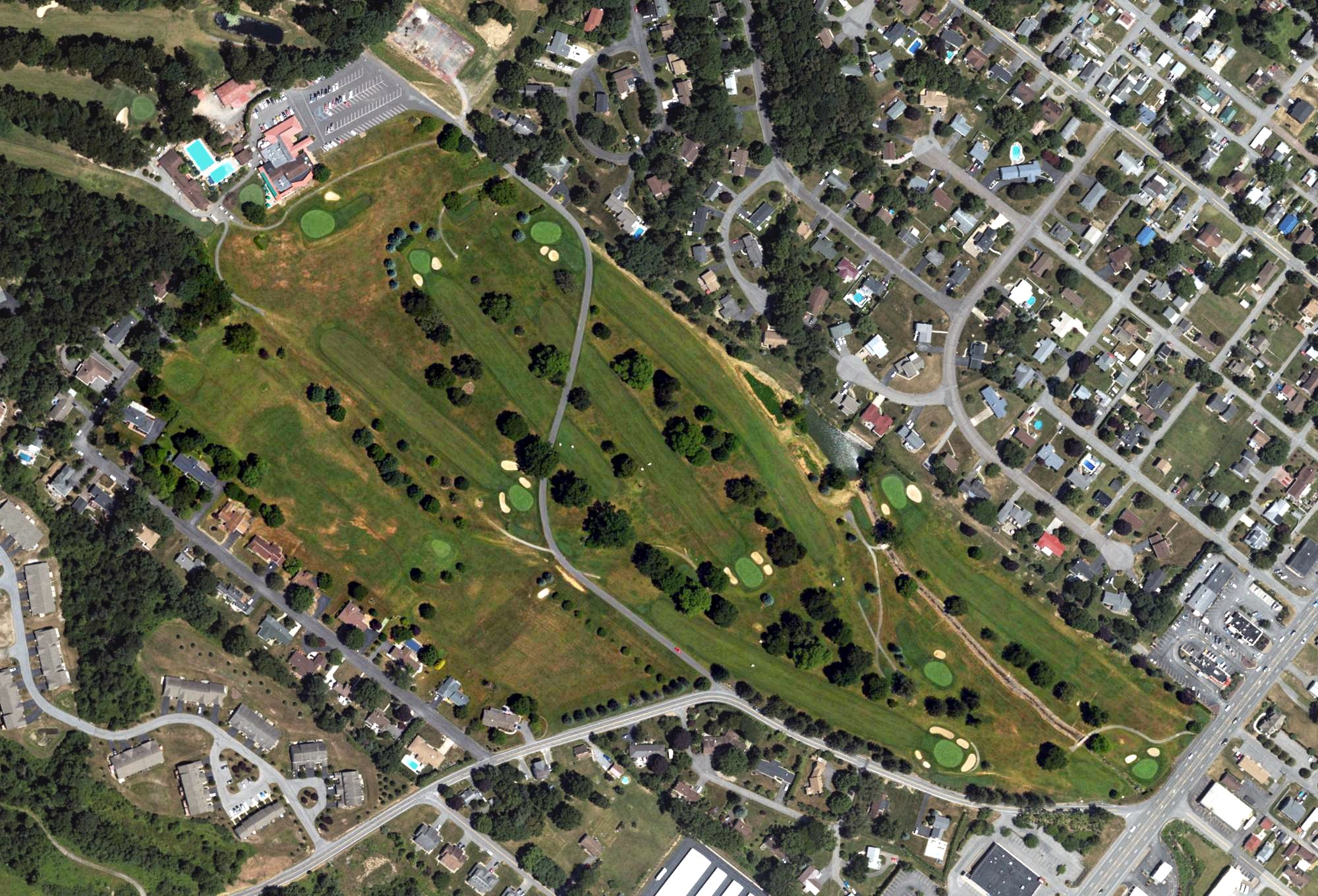 Aerial view of Shade Mountain Golf Course, PA