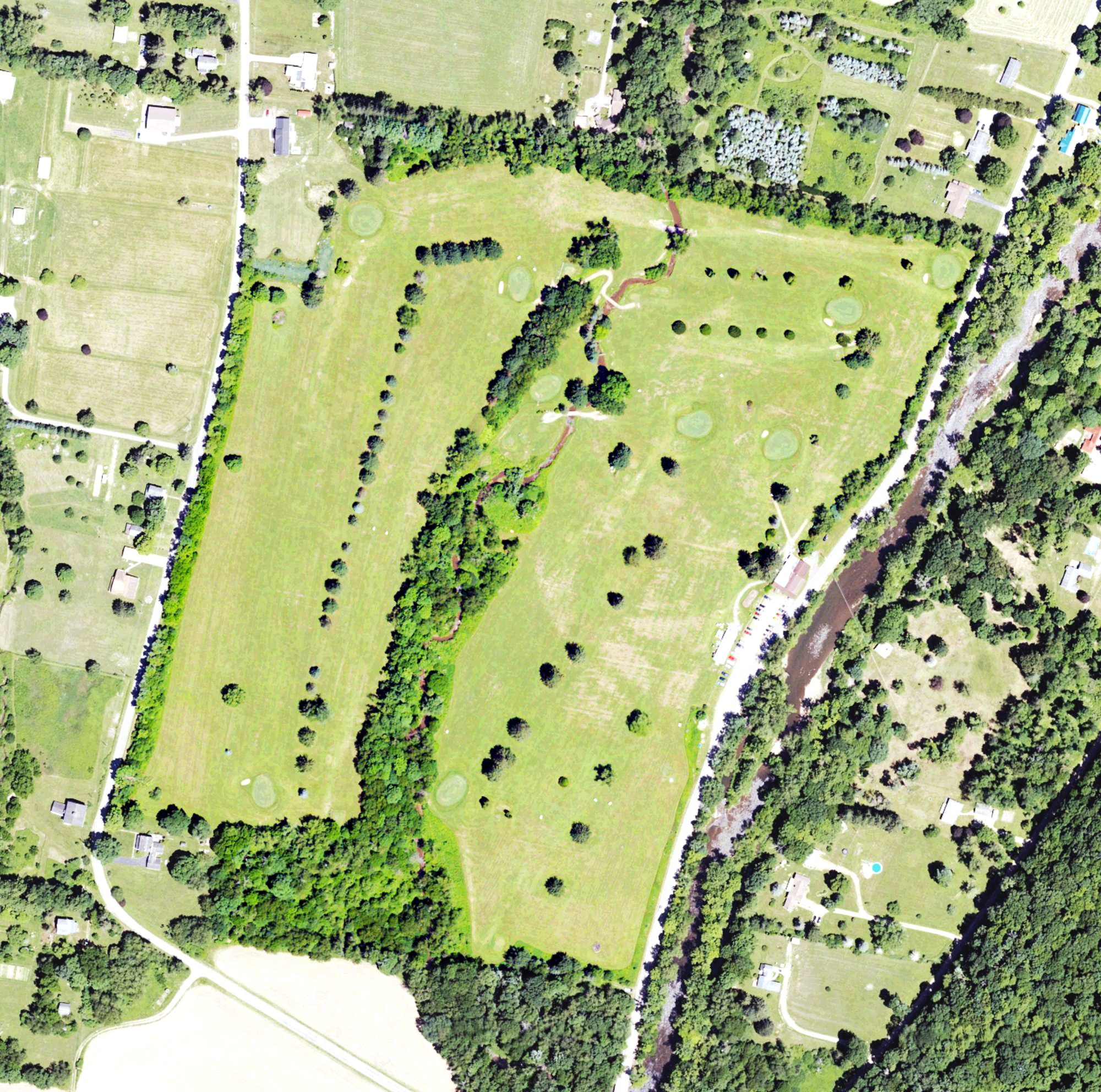 Aerial view of Sleepy Hollow Golf Course, PA