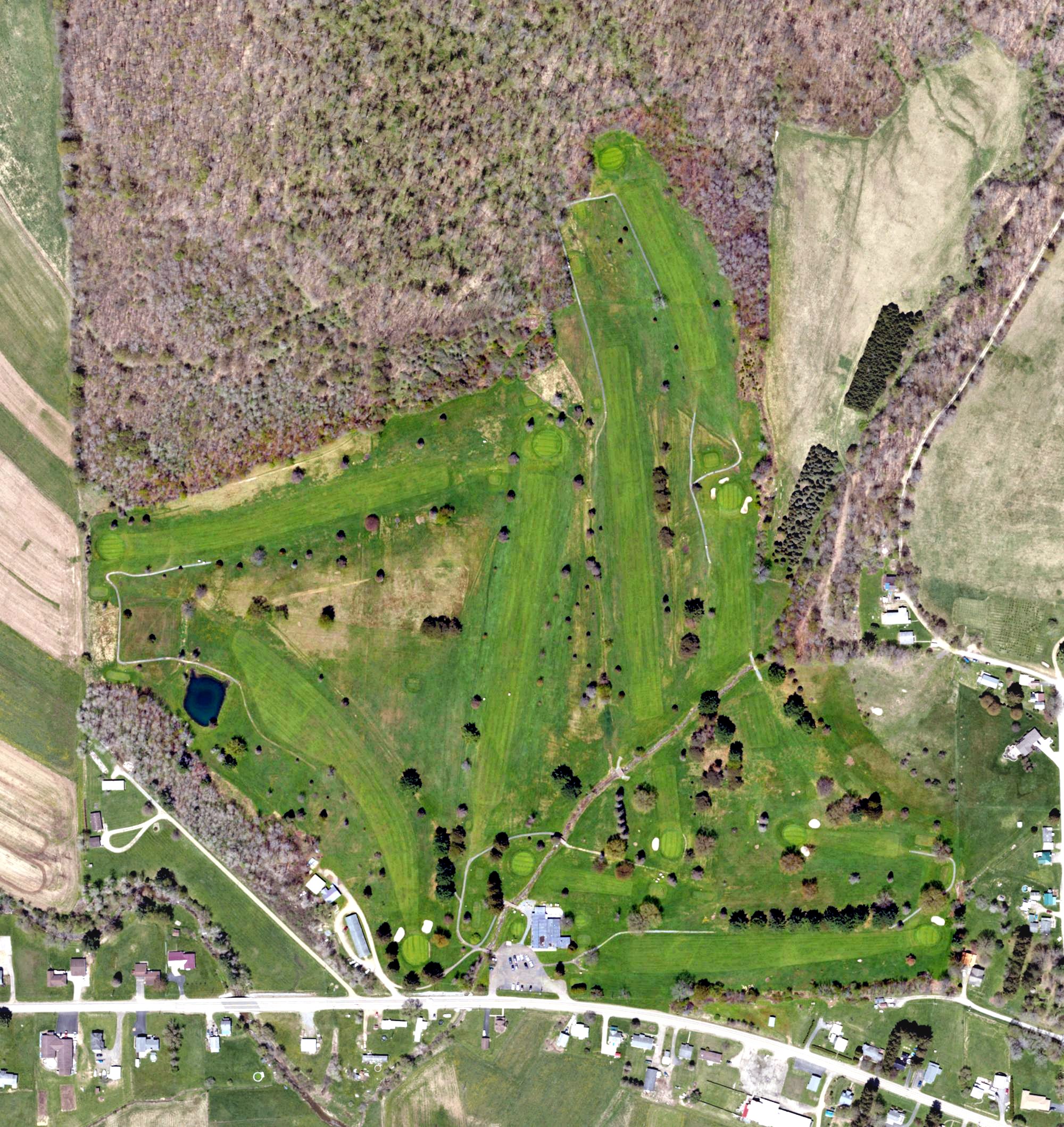 Aerial view of Smethport Country Club, PA