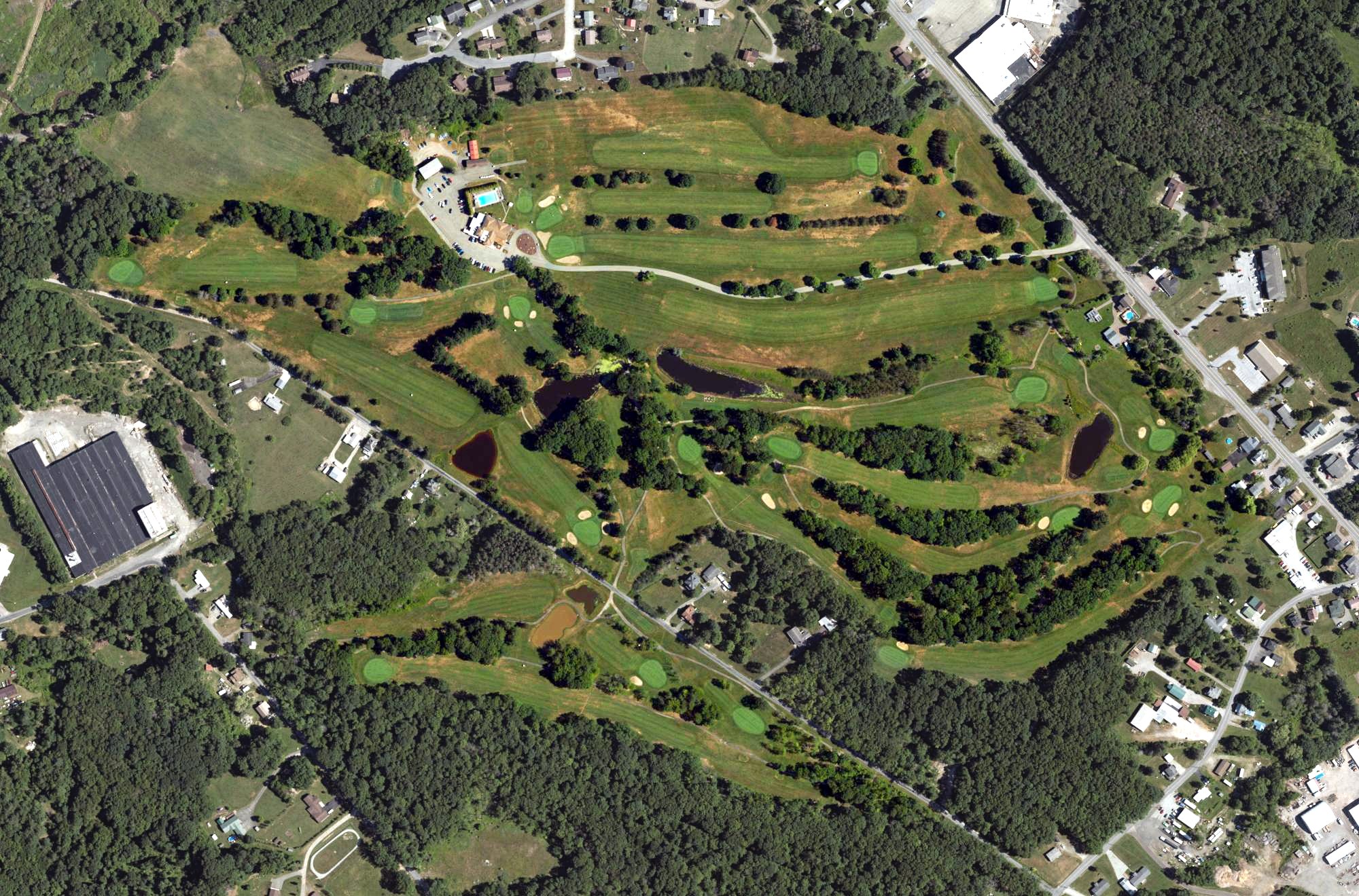 Aerial view of Somerset Country Club, PA