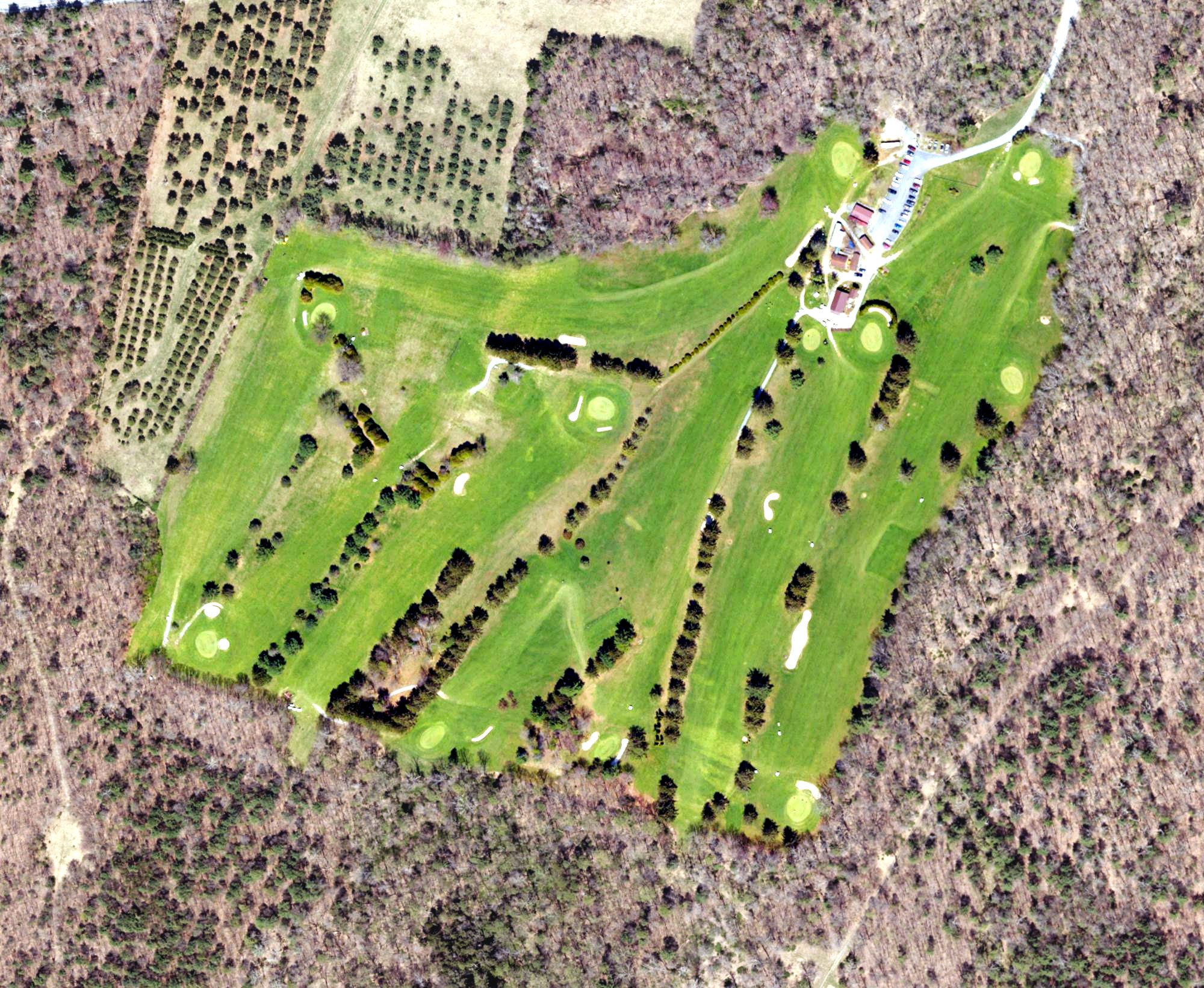 Aerial view of South Mountain Golf Course, PA