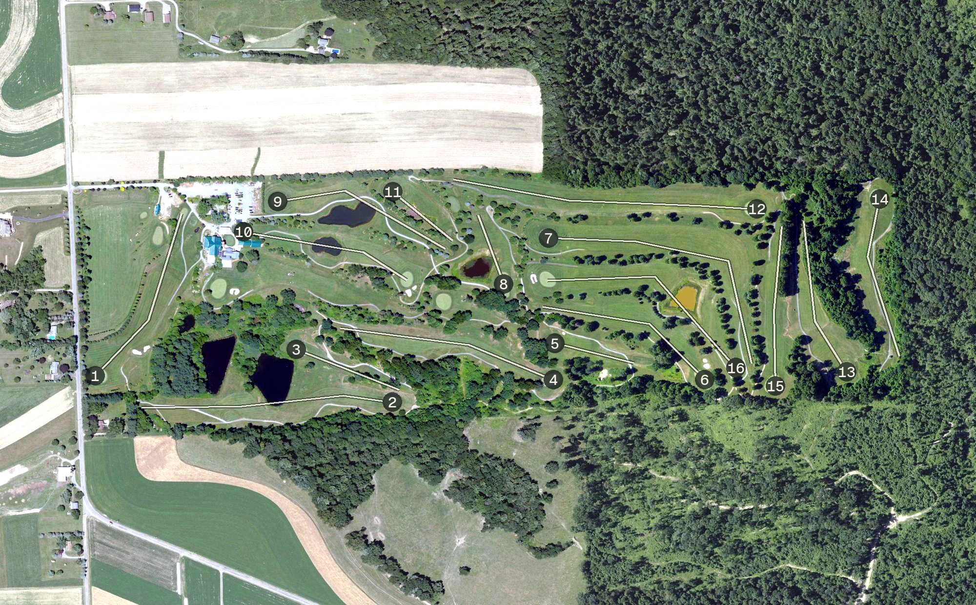 Aerial view of Strawberry Ridge, PA