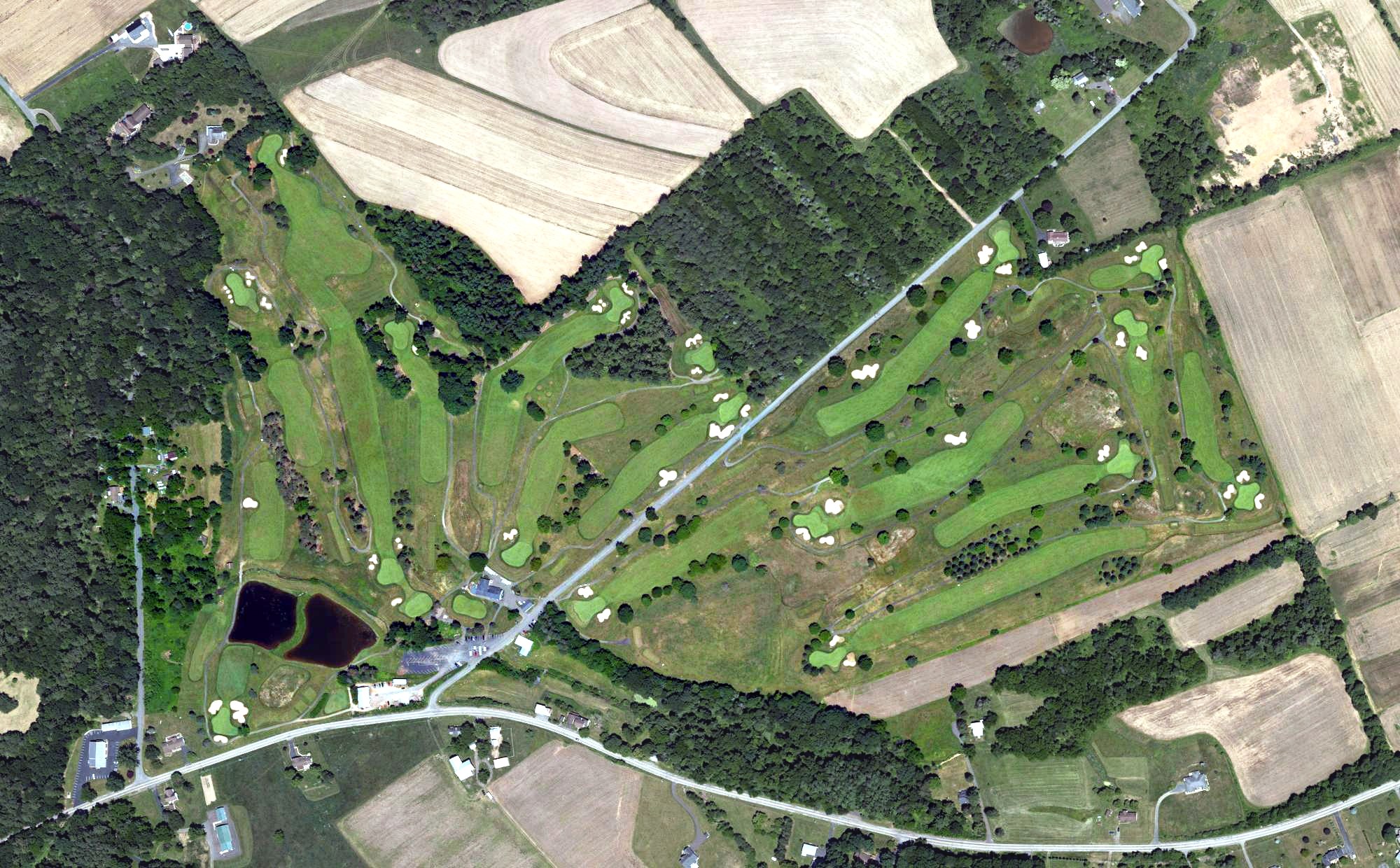 Aerial view of Sugarloaf Golf Course, PA