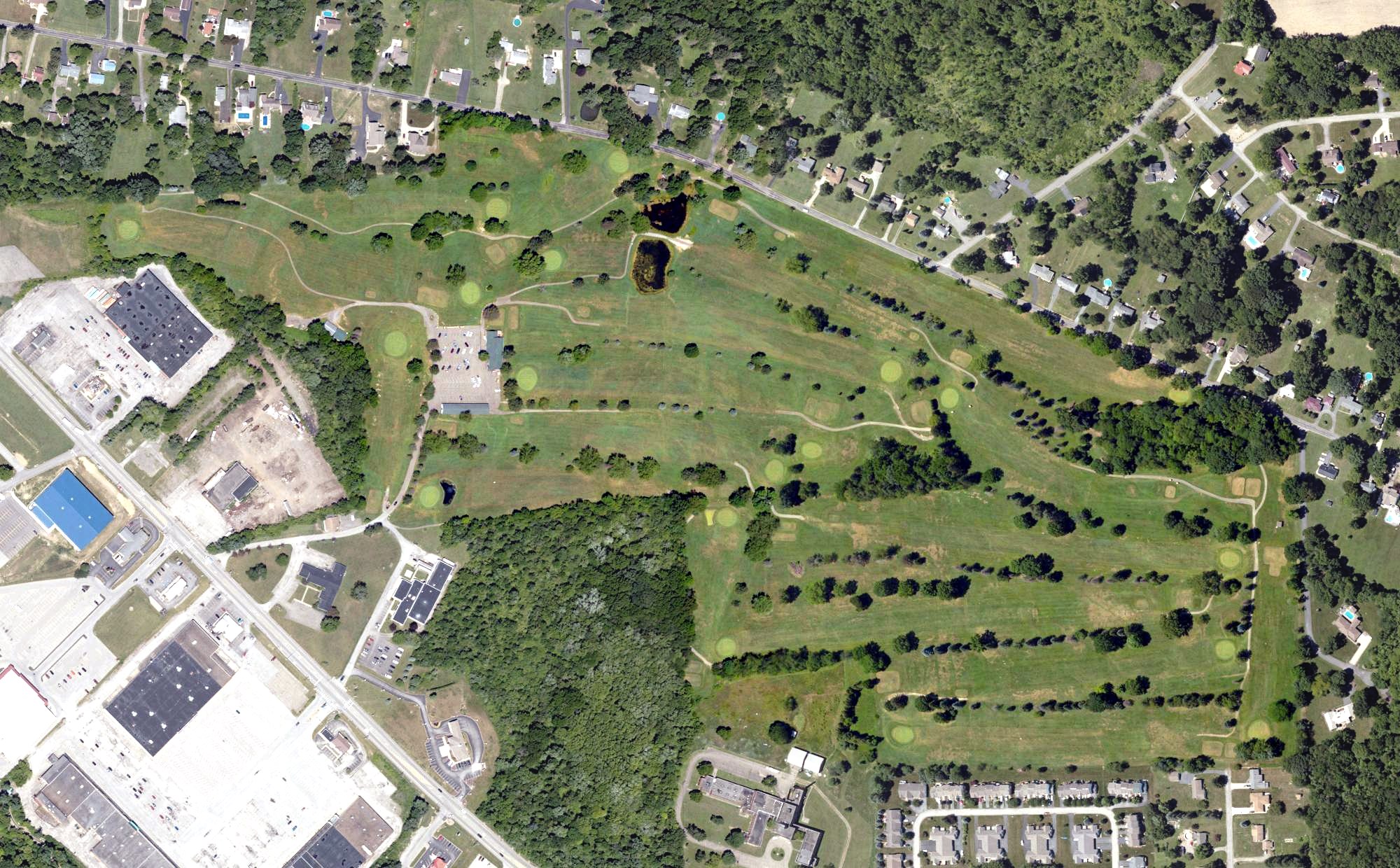 Aerial view of Sylvan Heights Golf Course, PA