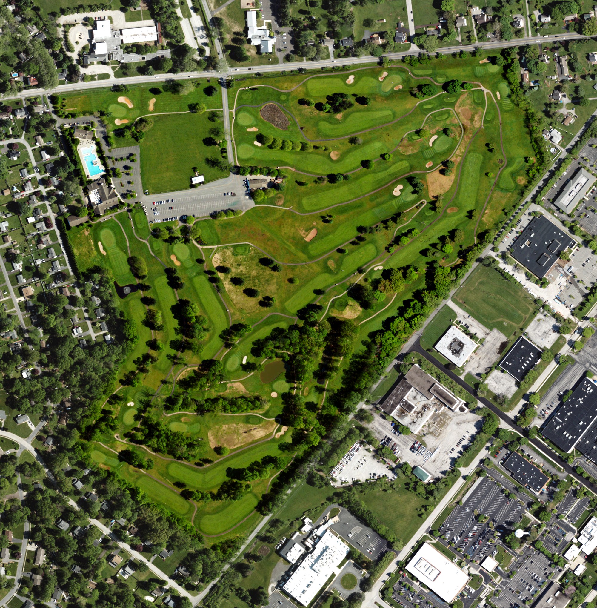 Aerial view of The Club at Shannondell, PA