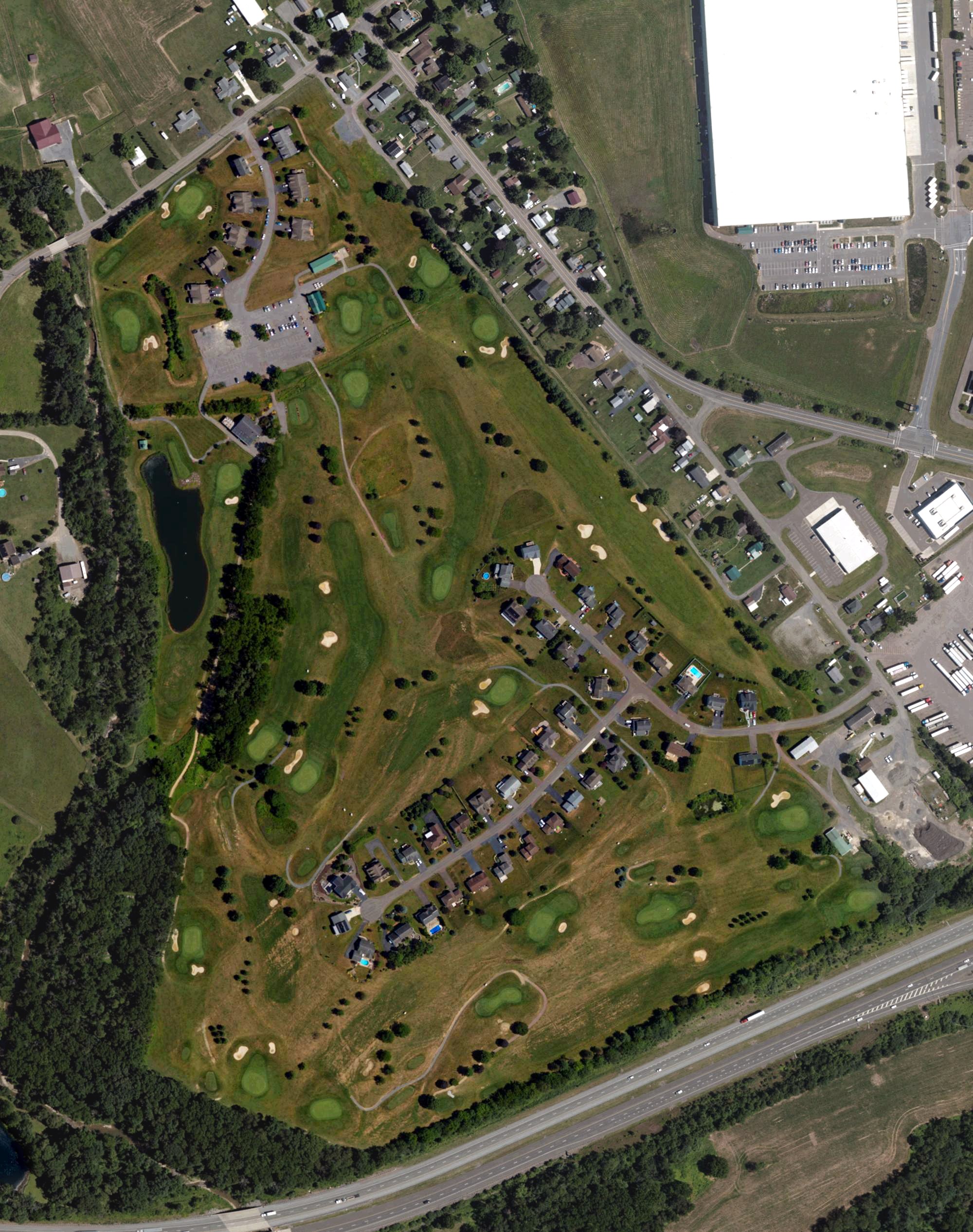 Aerial view of The Links at Hemlock Creek, PA