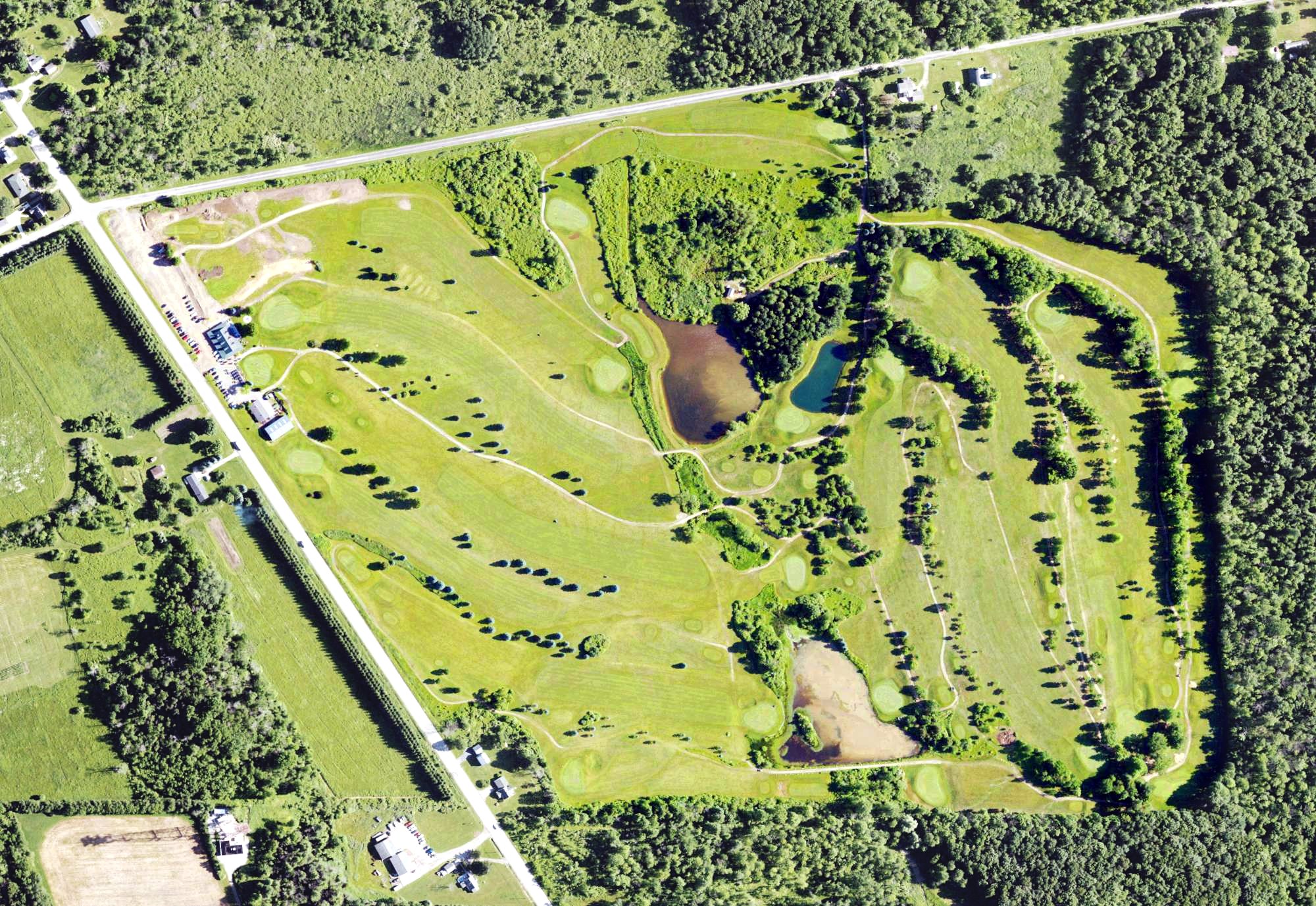 Aerial view of The Ridge Golf Club, PA