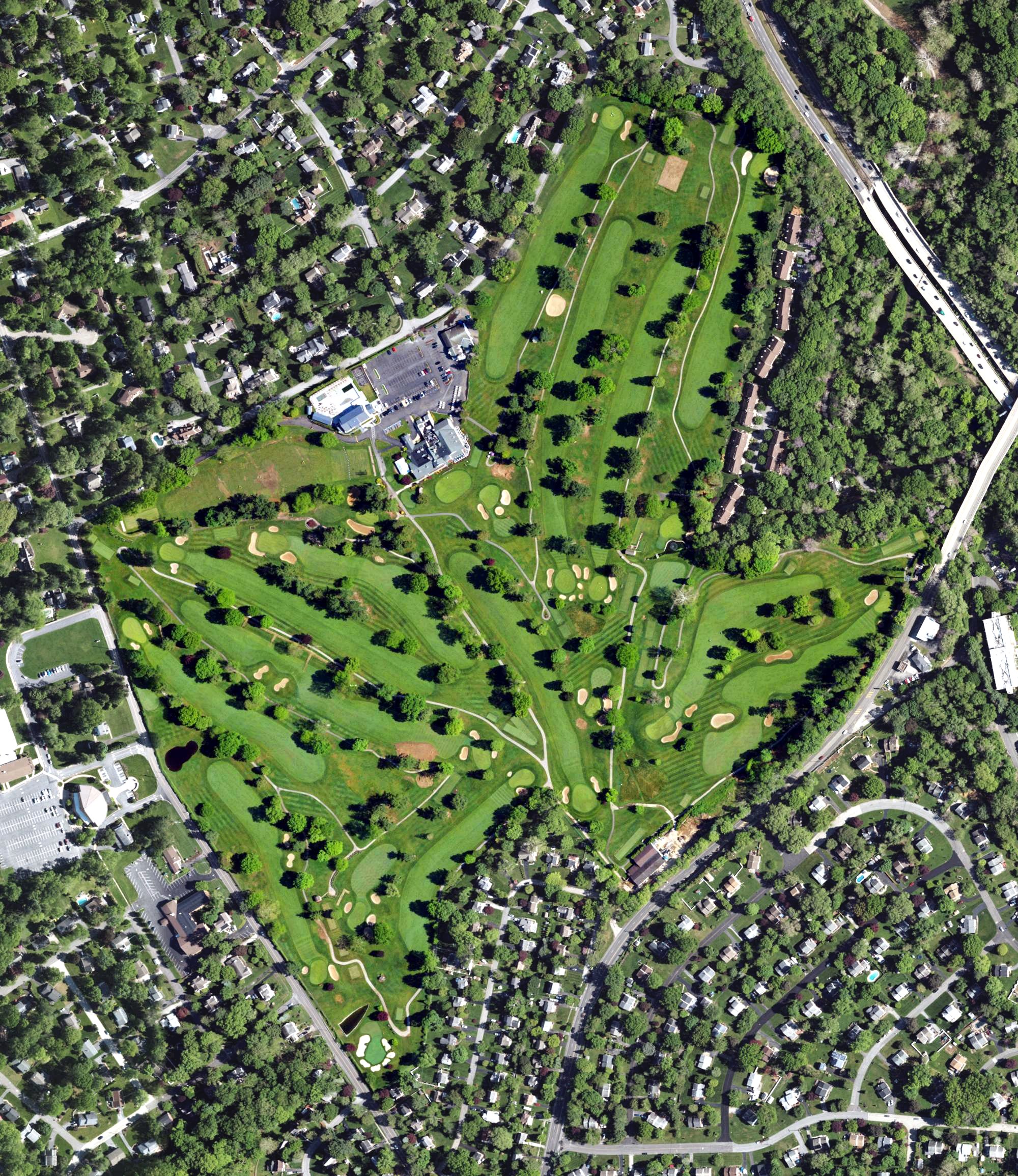Aerial view of The Springhaven Club, PA