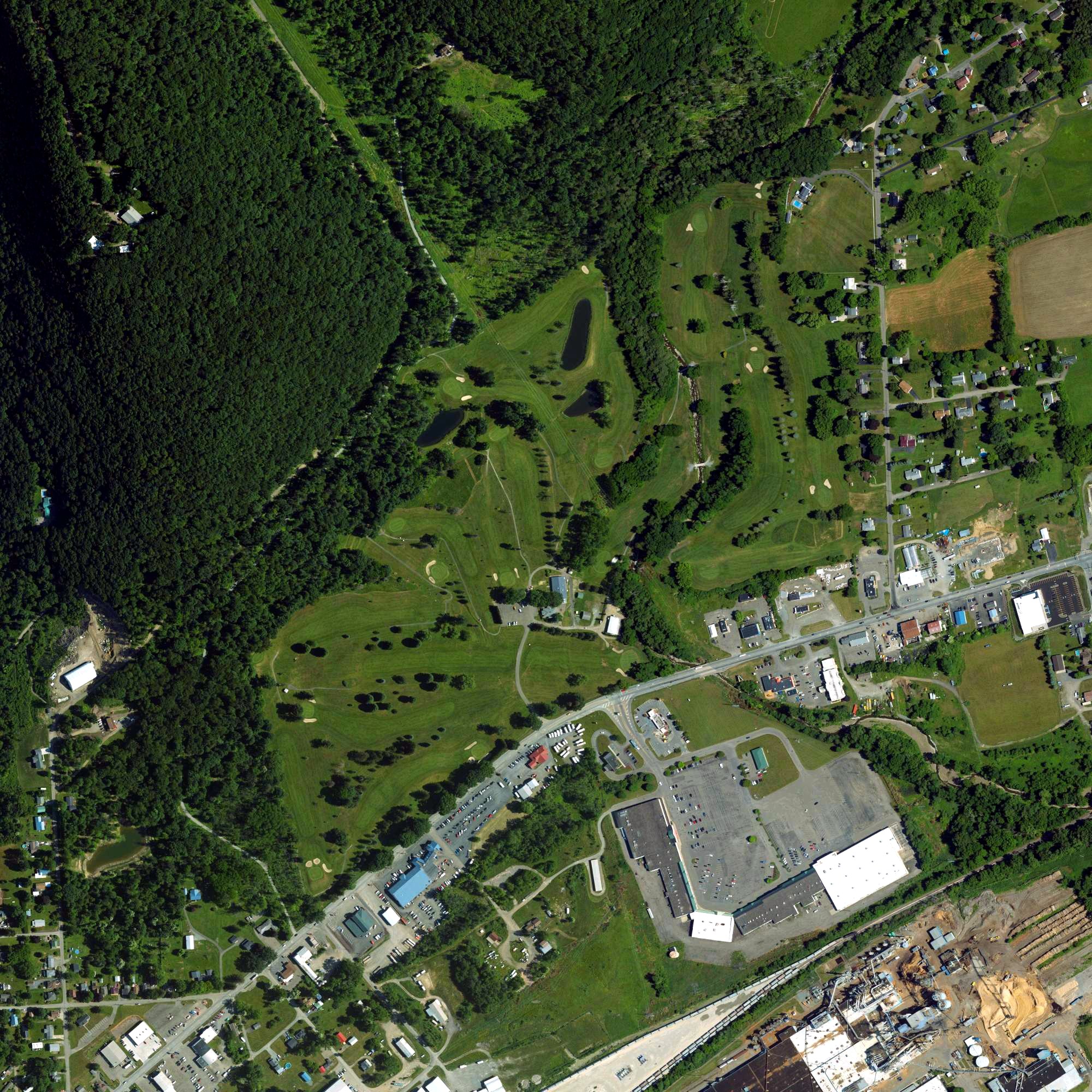 Aerial view of Towanda Golf Club, PA