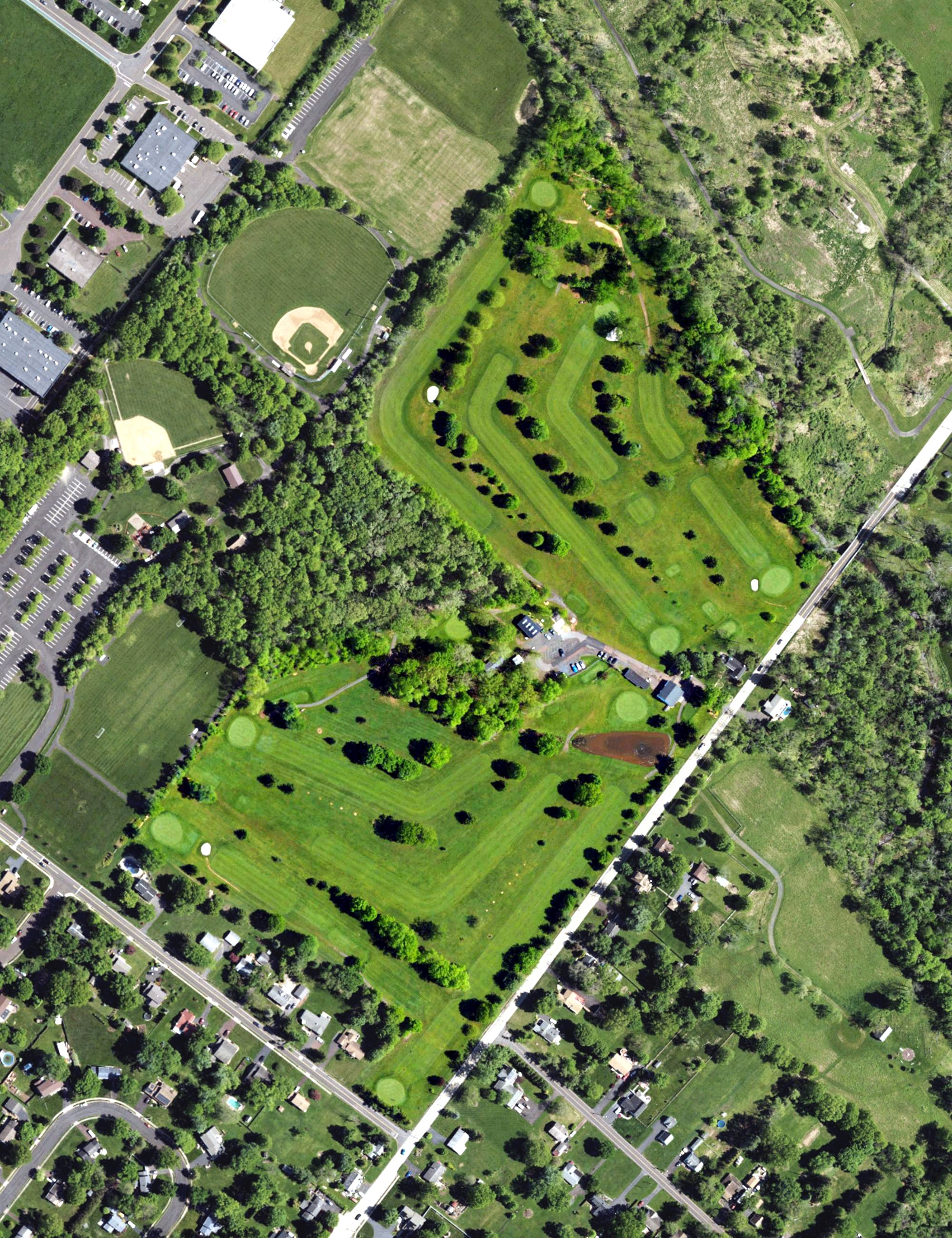 Aerial view of Twin Woods Golf Course, PA