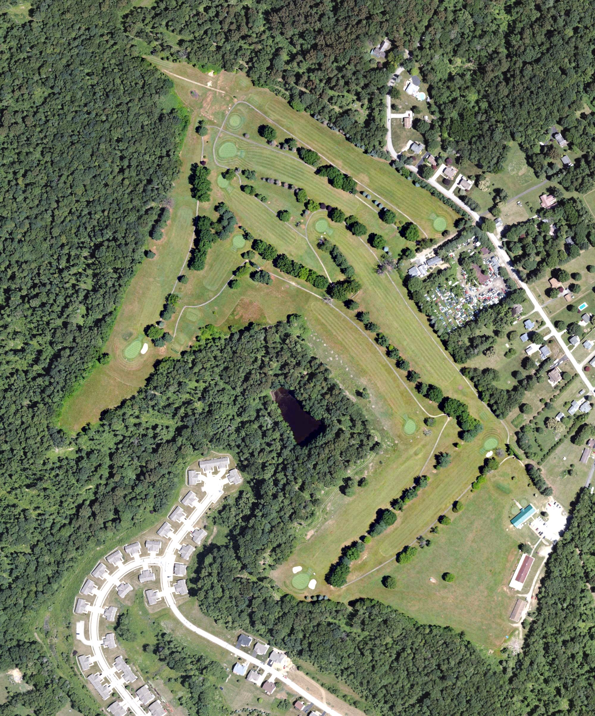 Aerial view of Vandergrift Golf Course, PA