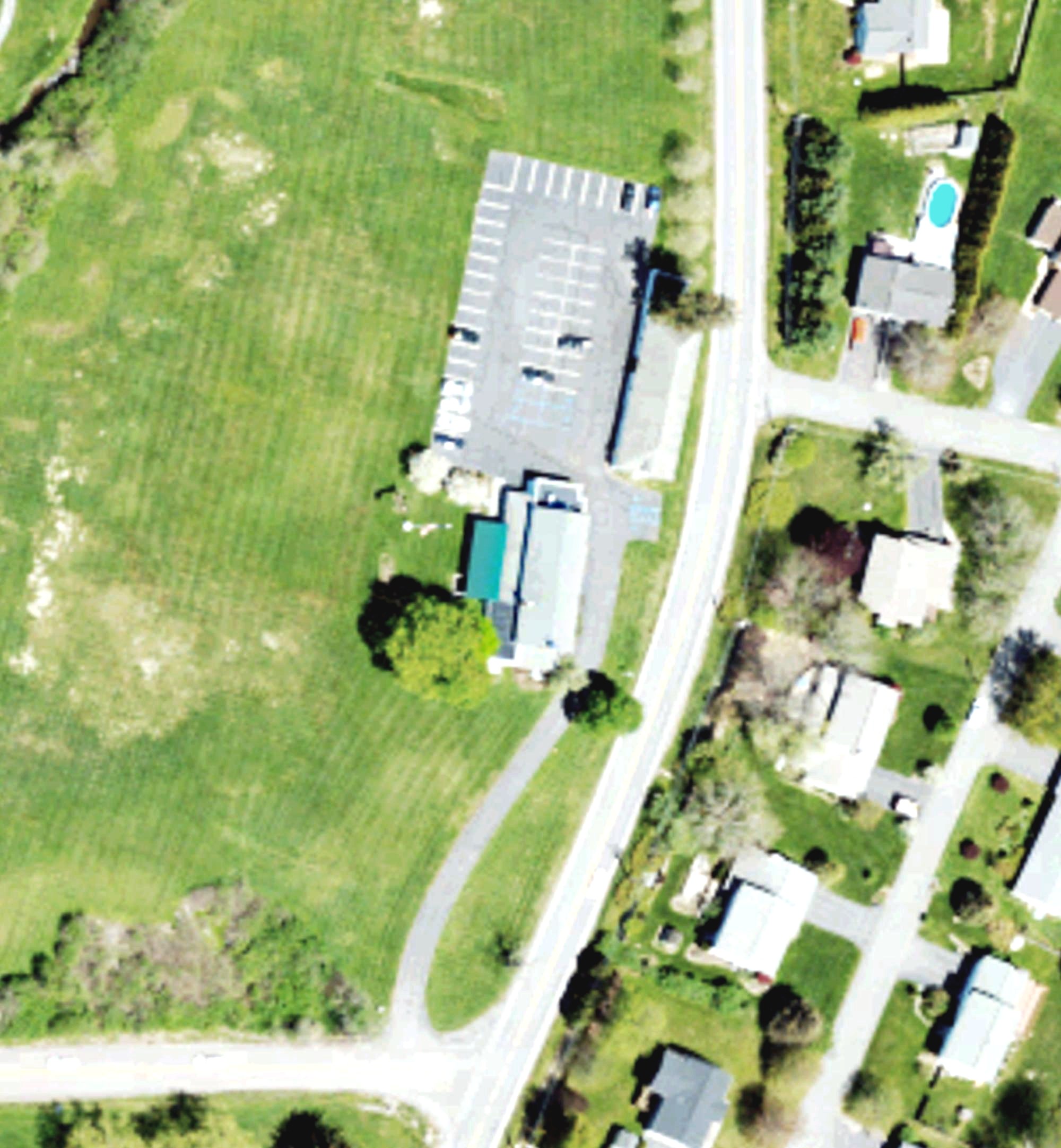 Aerial view of Waverly Country Club, PA