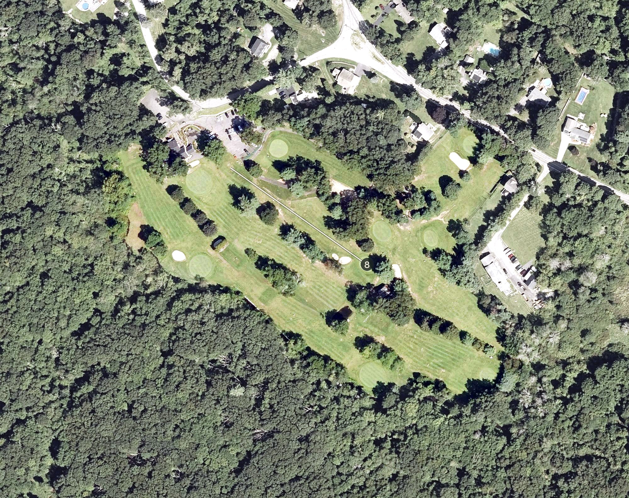 Aerial view of Fairlawn Golf Course, RI