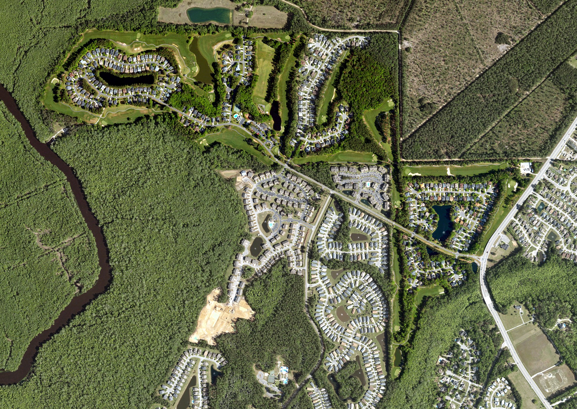 Aerial view of Blackmoor Golf Club, SC