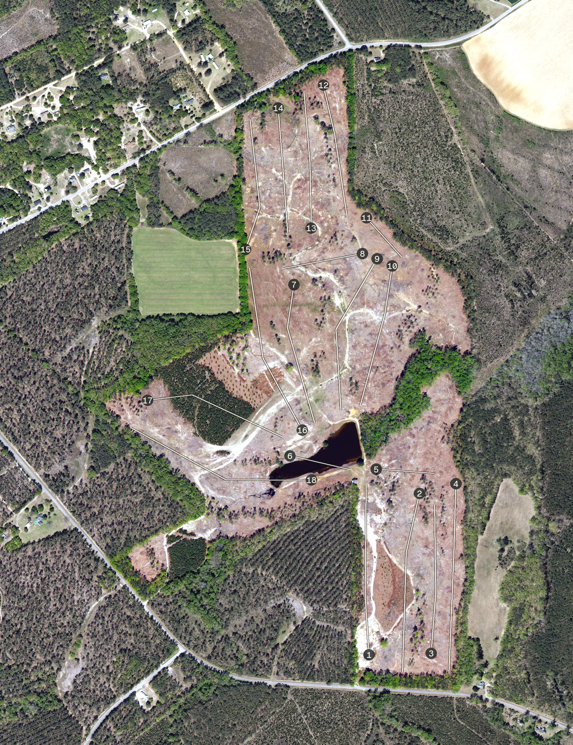 Aerial view of Broomsedge Golf Club, SC
