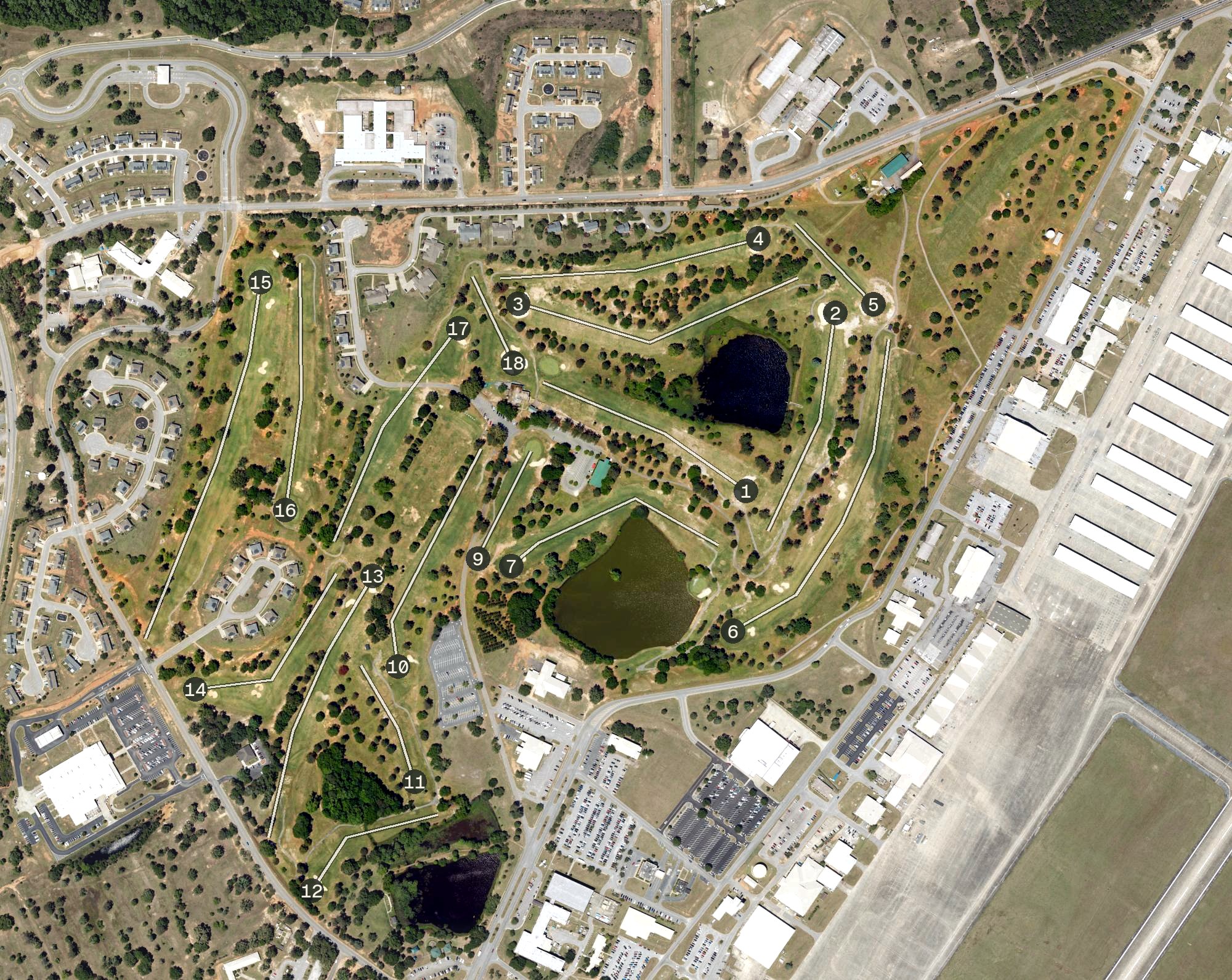 Aerial view of Carolina Lakes, SC