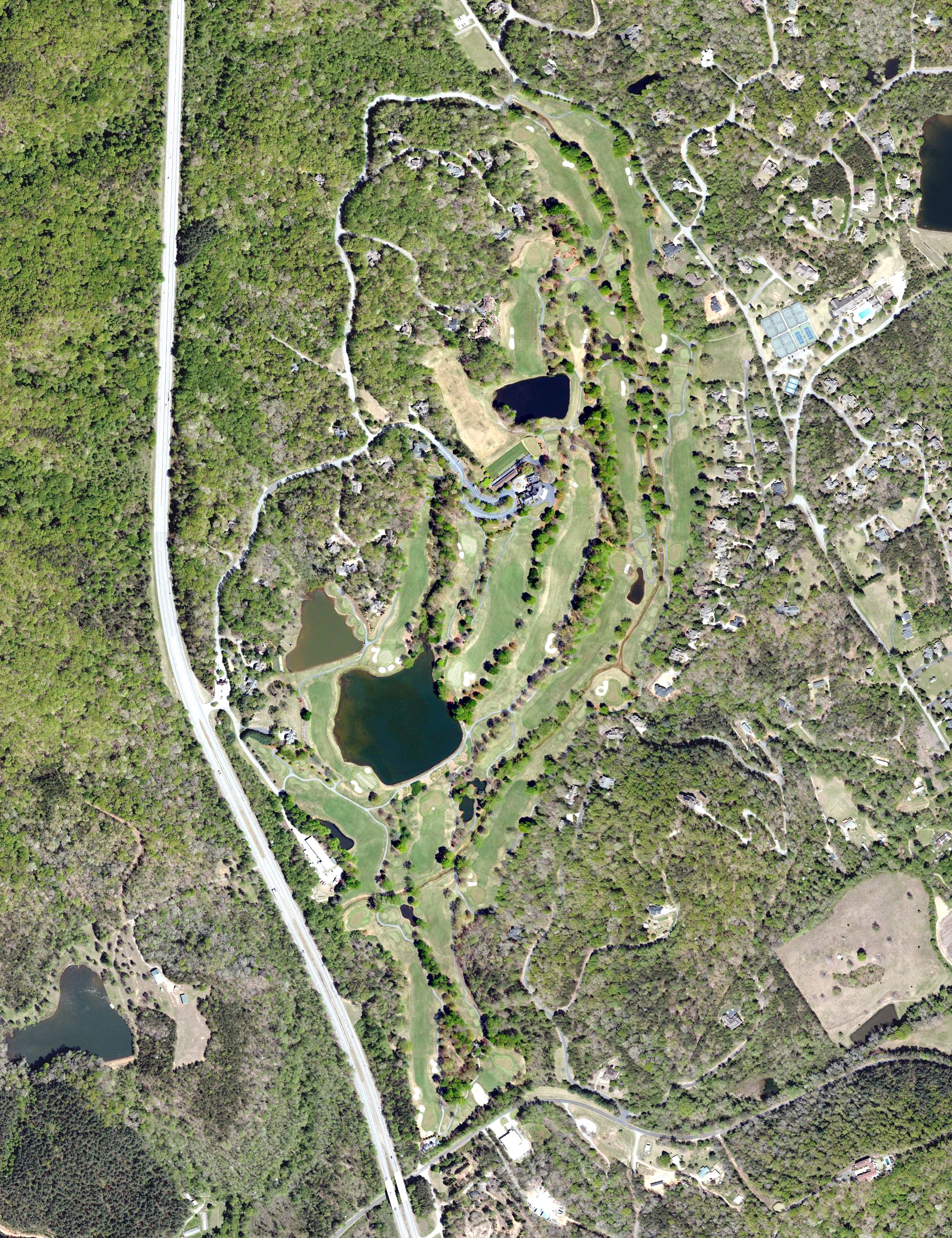 Aerial view of Cliffs Valley Golf Course, SC