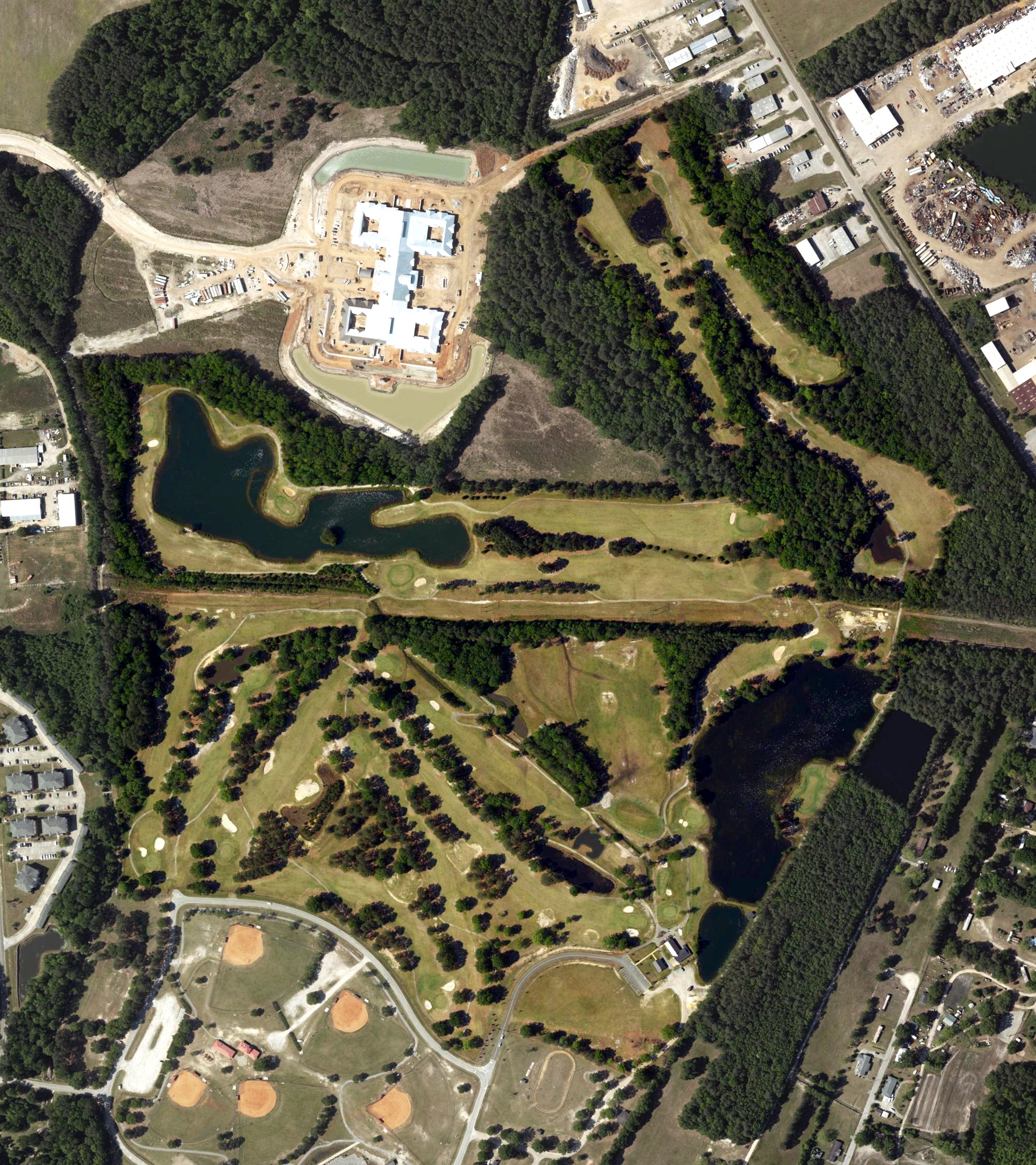 Aerial view of Crystal Lake Golf Course, SC