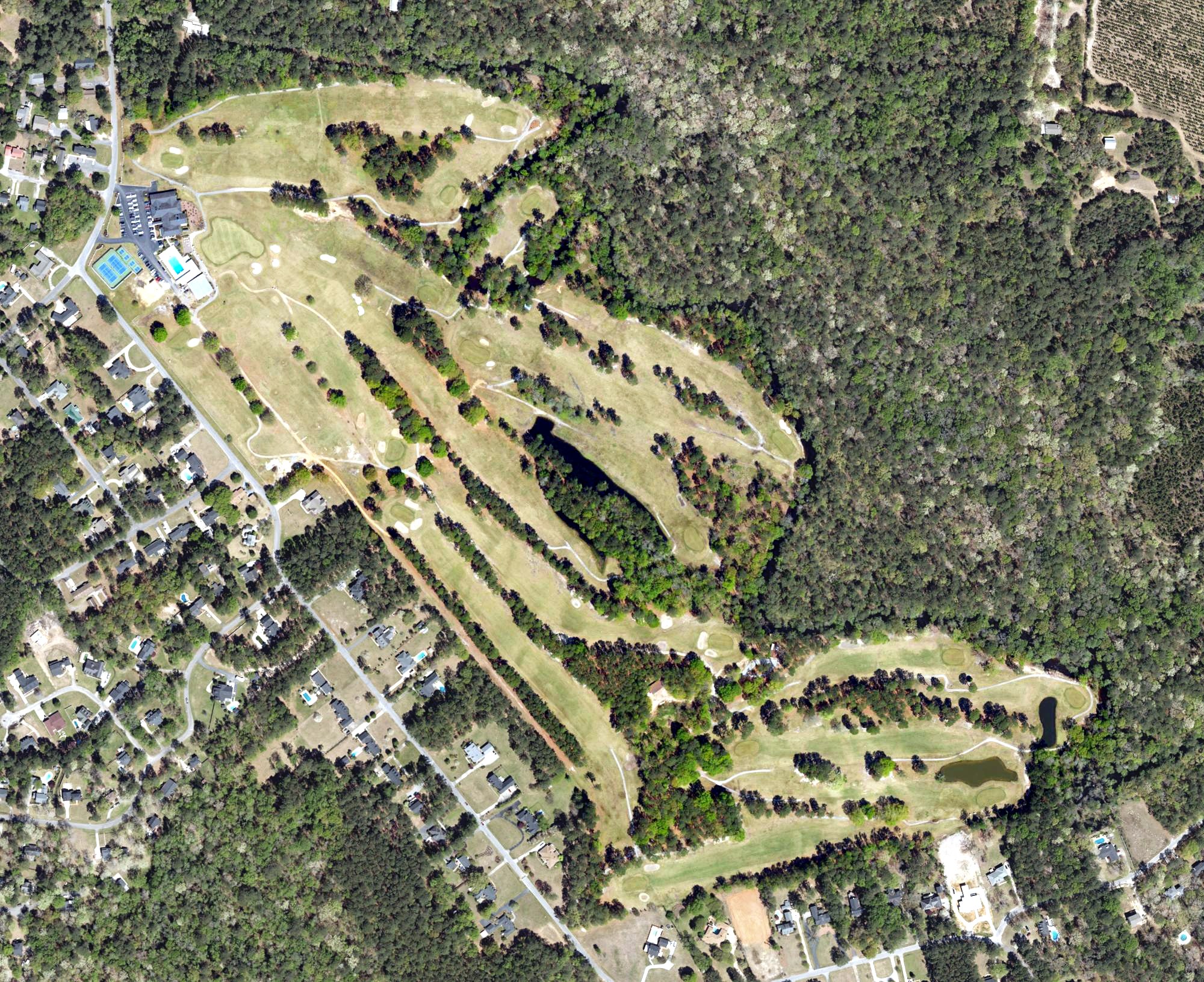 Aerial view of Darlington Country Club, SC