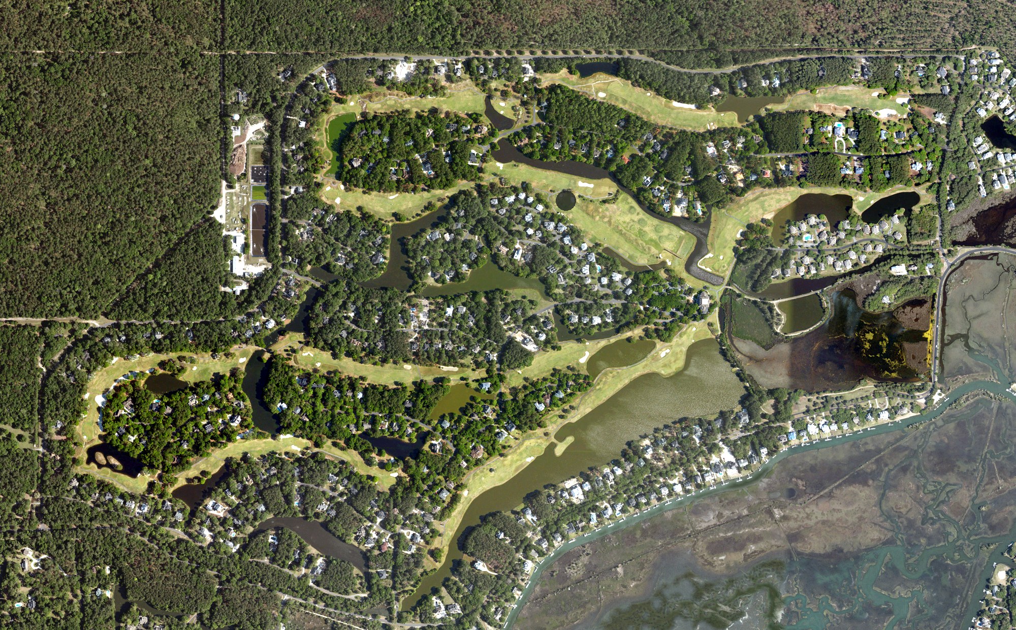 Aerial view of Debordieu Club, SC