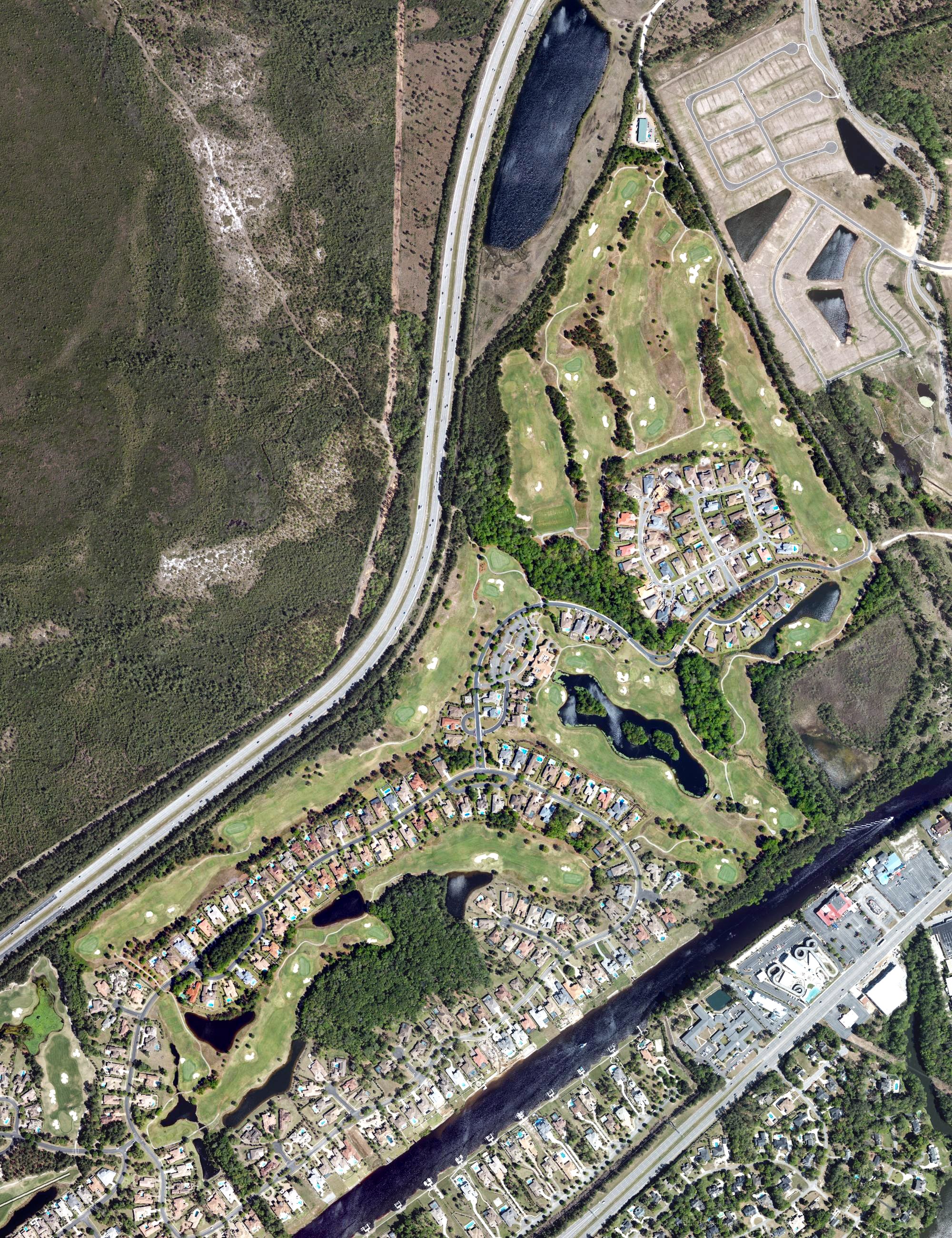 Aerial view of Grande Dunes Members Course, SC